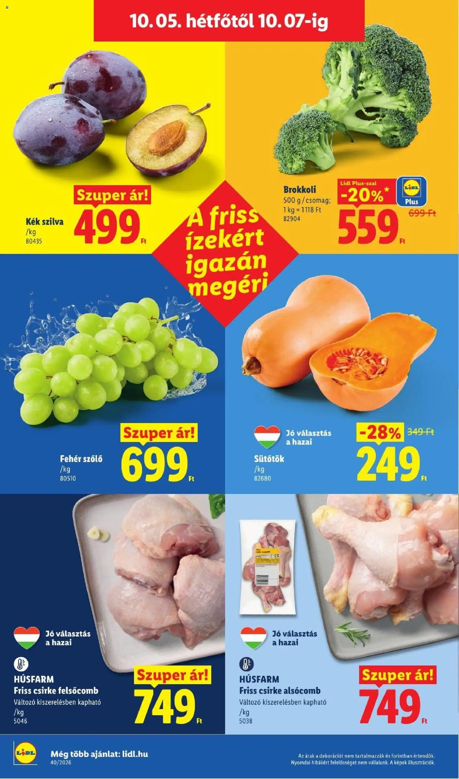 Lidl újság 2026.10.01. Lidl akciós újság