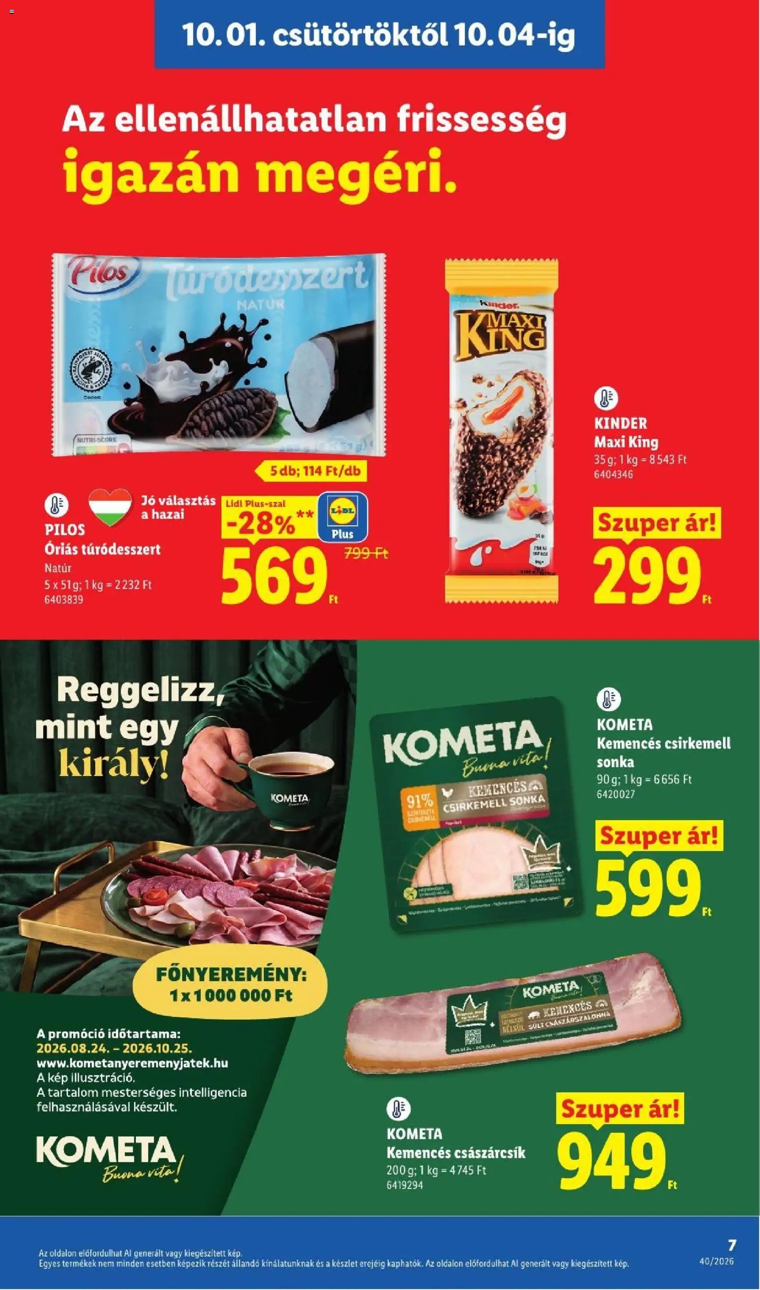Lidl újság 2026.10.01. Lidl akciós újság