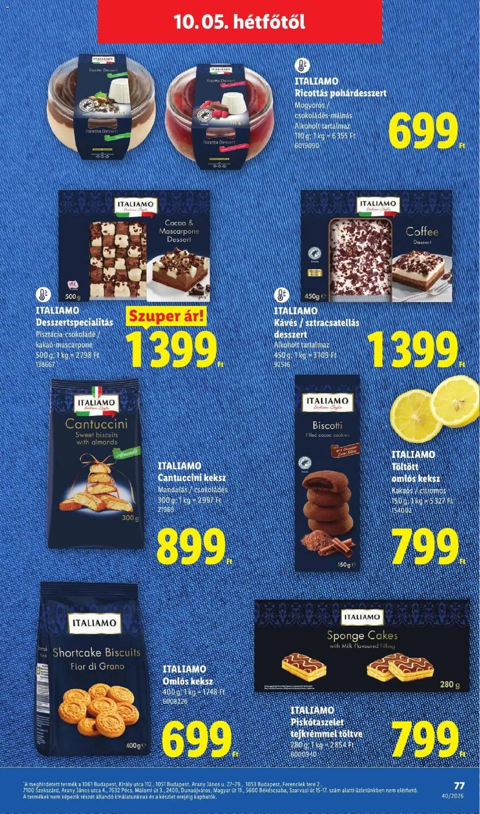 Lidl újság 2026.10.01. Lidl akciós újság