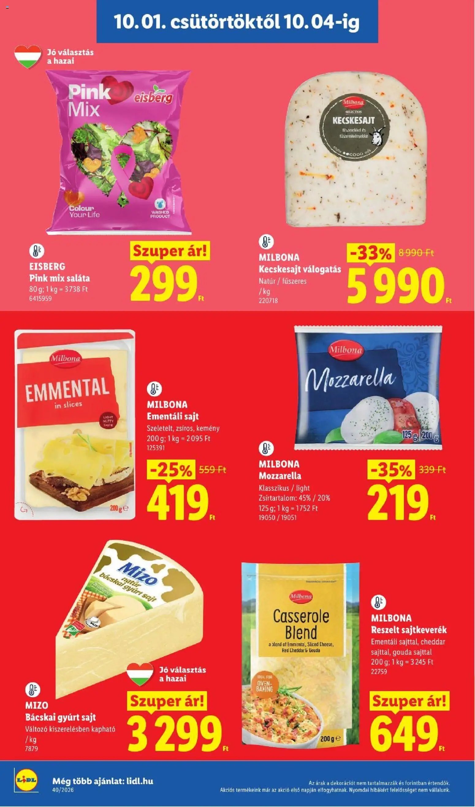 Lidl újság 2026.10.01. Lidl akciós újság