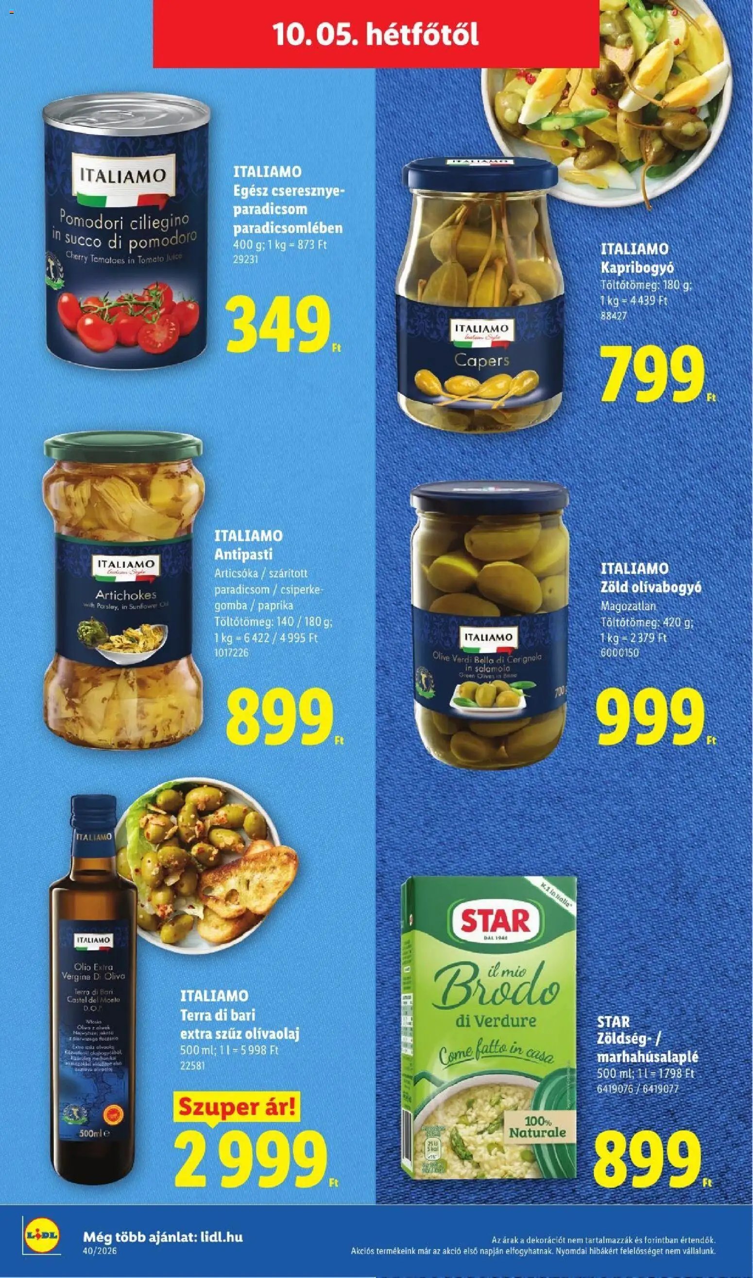 Lidl újság 2026.10.01. Lidl akciós újság