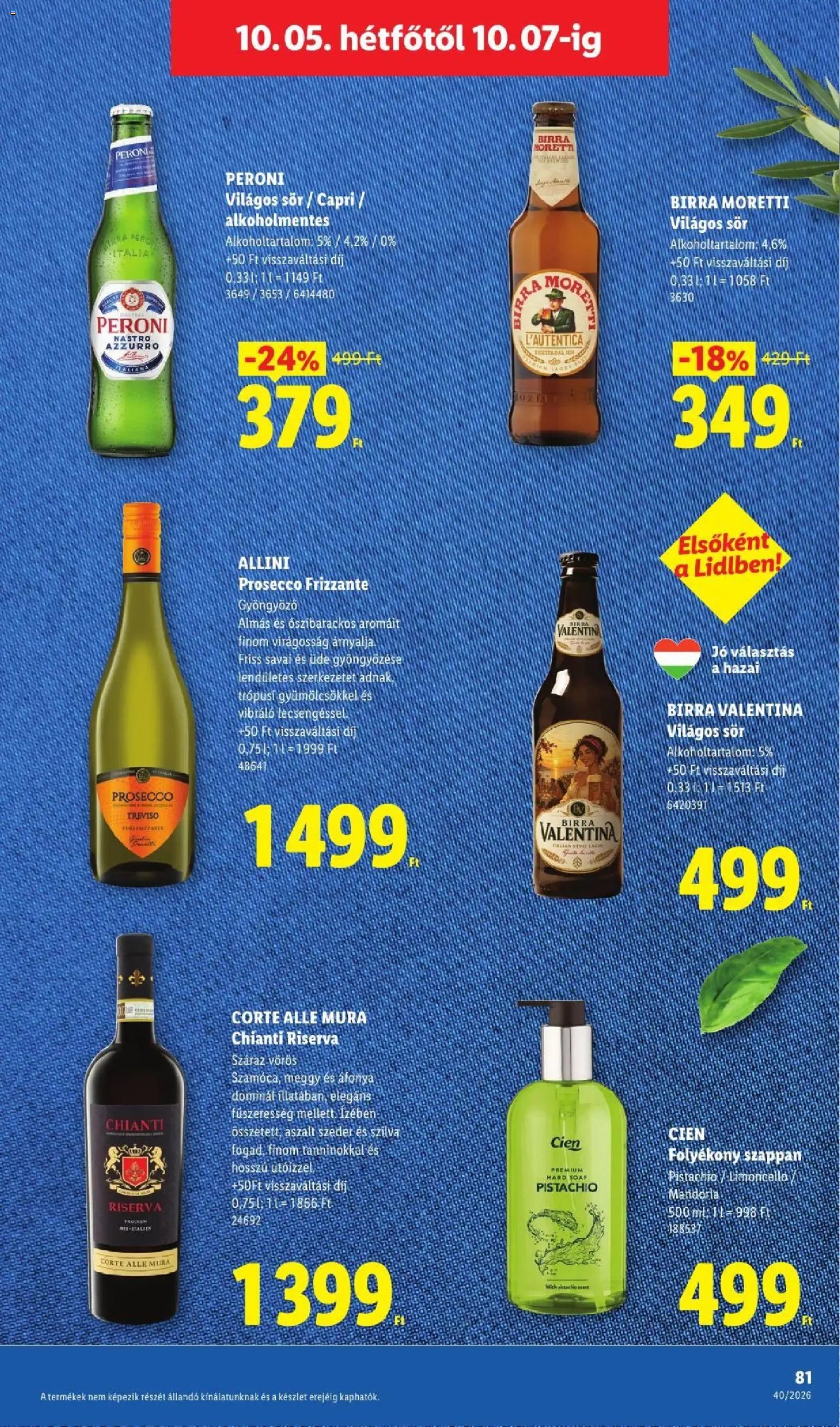 Lidl újság 2026.10.01. Lidl akciós újság