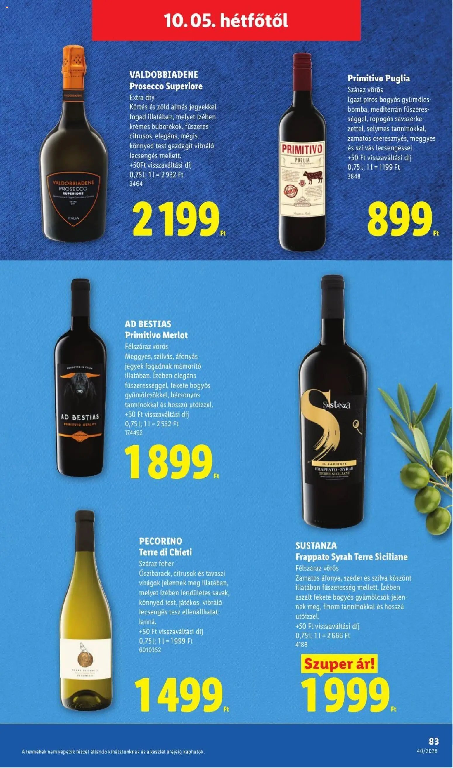 Lidl újság 2026.10.01. Lidl akciós újság