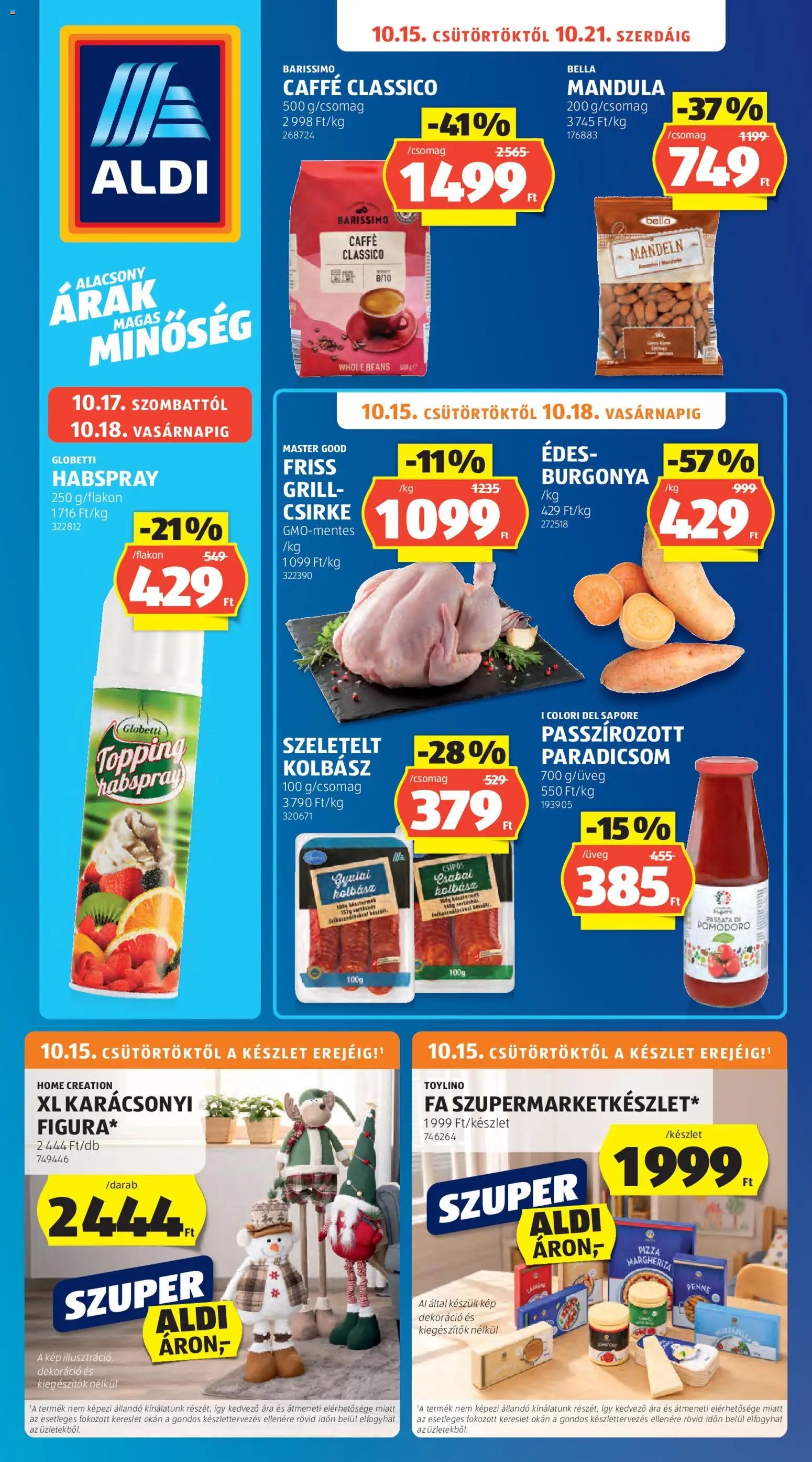 Aldi akciós ujság 2026.10.15. 🎃 HALLOWEEN 🧡