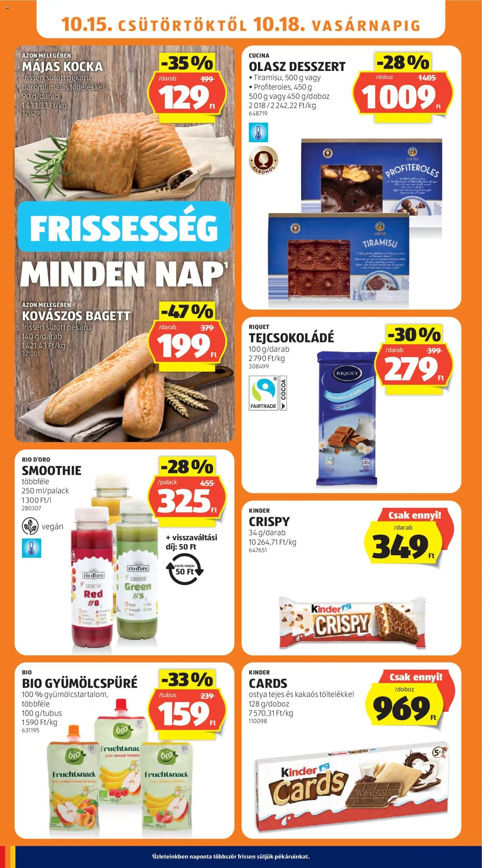 Aldi akciós ujság 2026.10.15. 🎃 HALLOWEEN 🧡