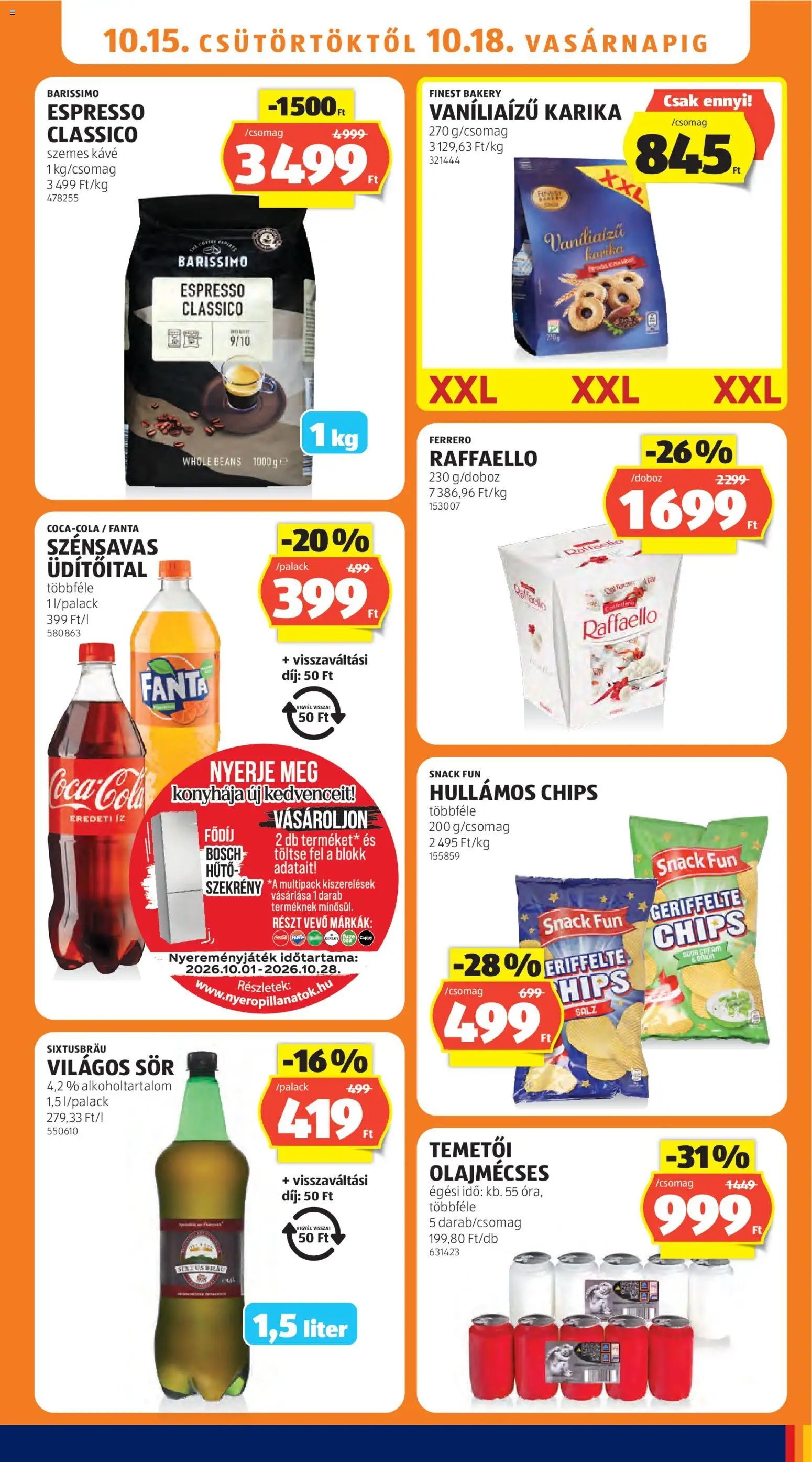 Aldi akciós ujság 2026.10.15. 🎃 HALLOWEEN 🧡