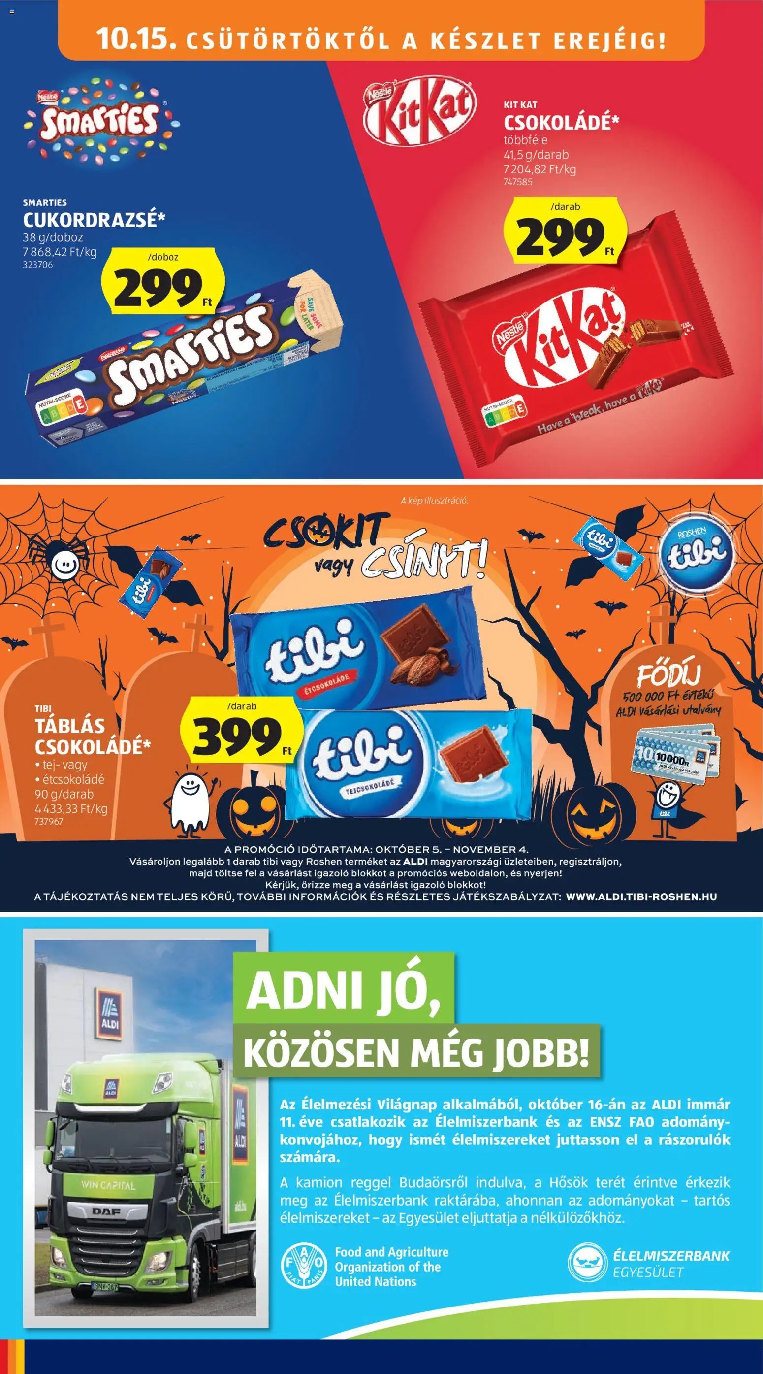 Aldi akciós ujság 2026.10.15. 🎃 HALLOWEEN 🧡