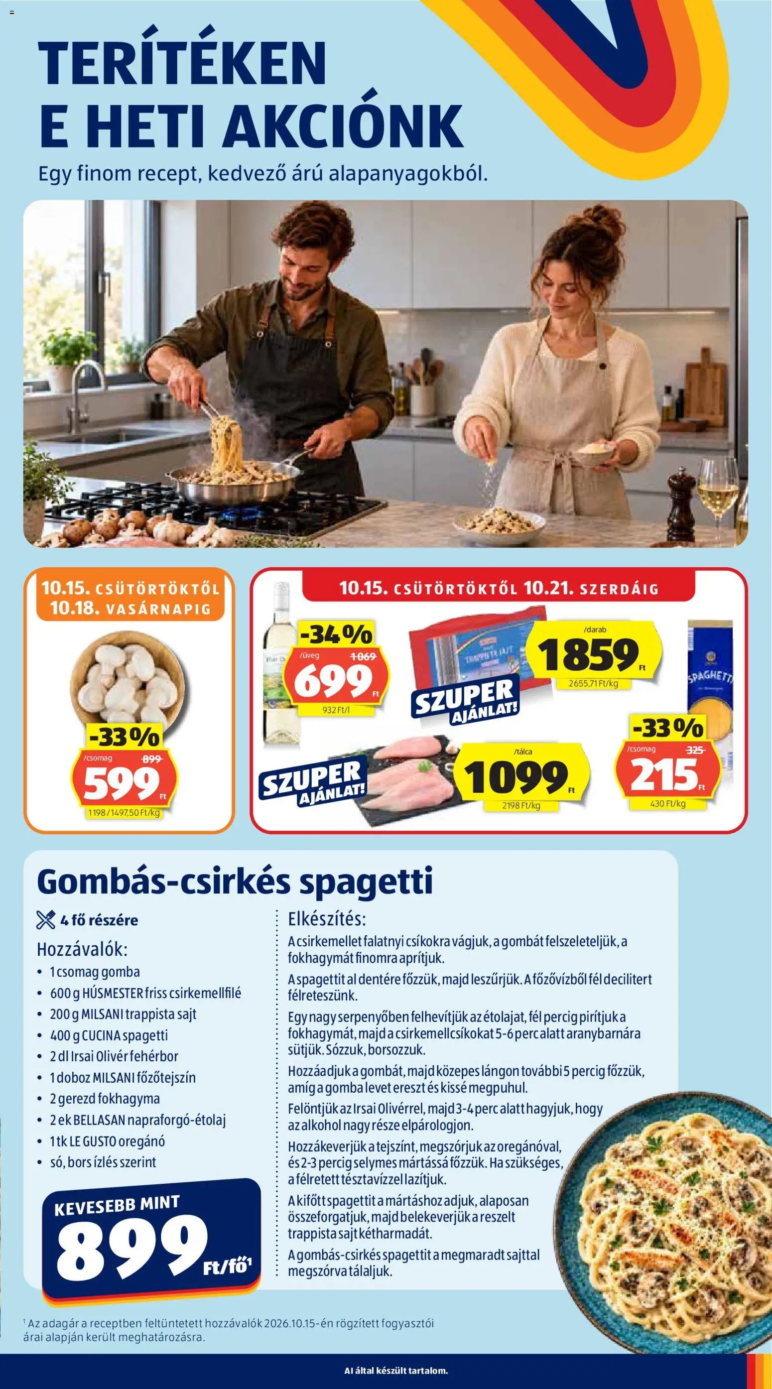 Aldi akciós ujság 2026.10.15. 🎃 HALLOWEEN 🧡
