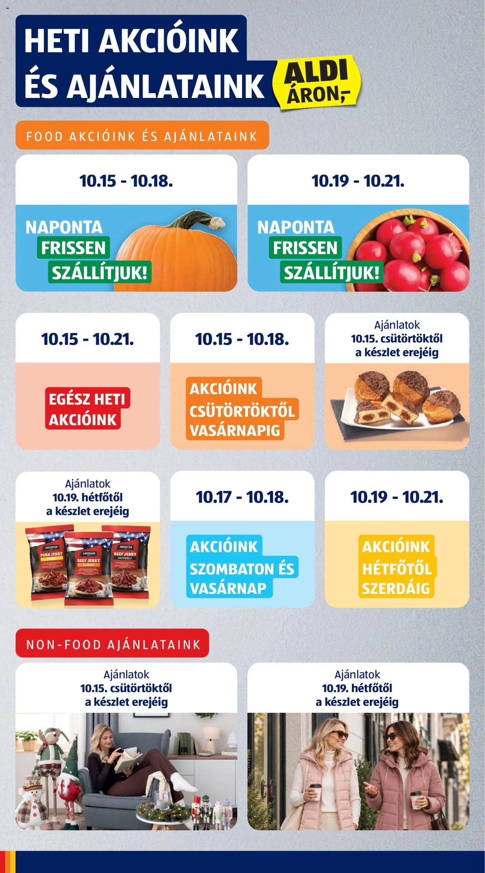 Aldi akciós ujság 2026.10.15. 🎃 HALLOWEEN 🧡
