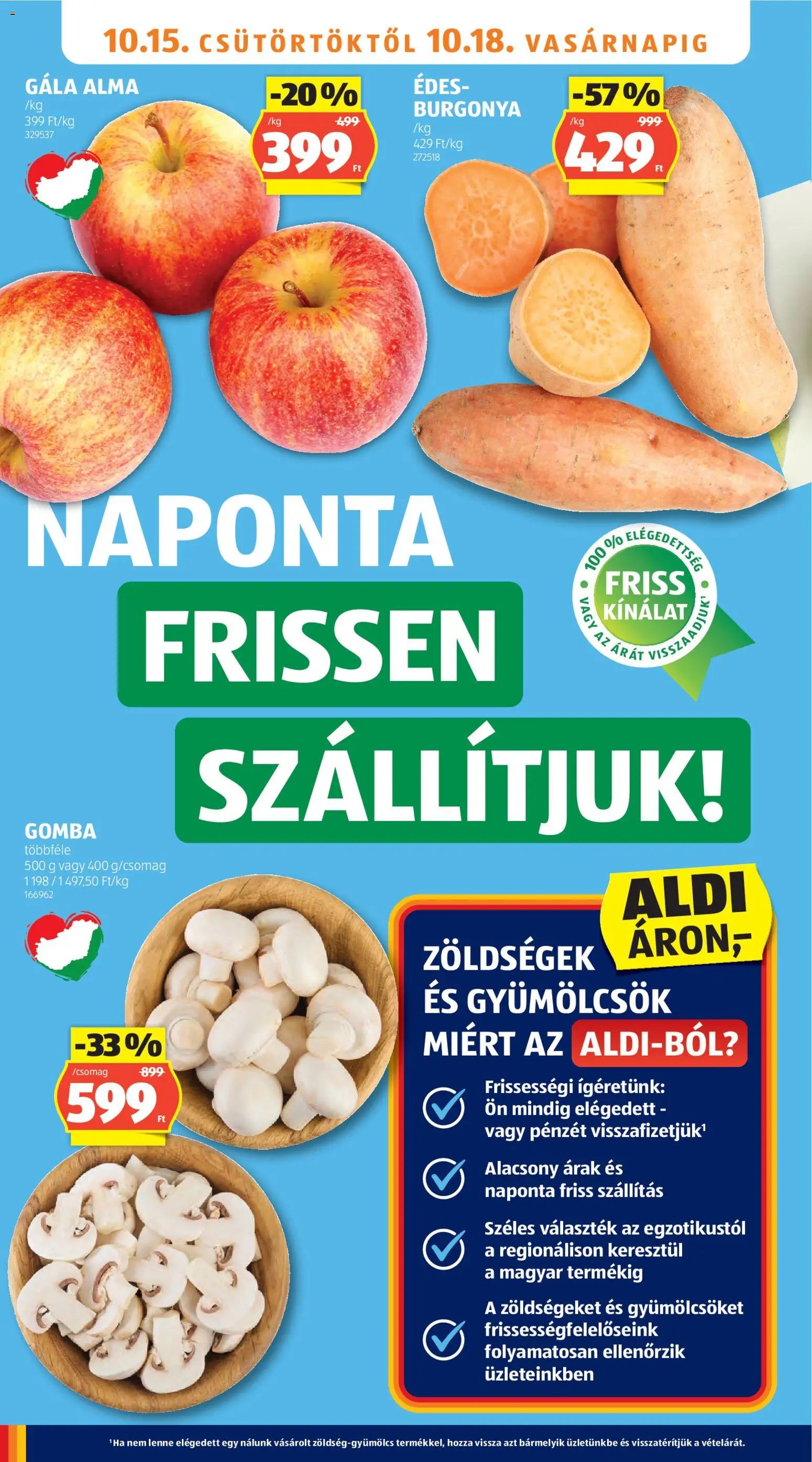 Aldi akciós ujság 2026.10.15. 🎃 HALLOWEEN 🧡