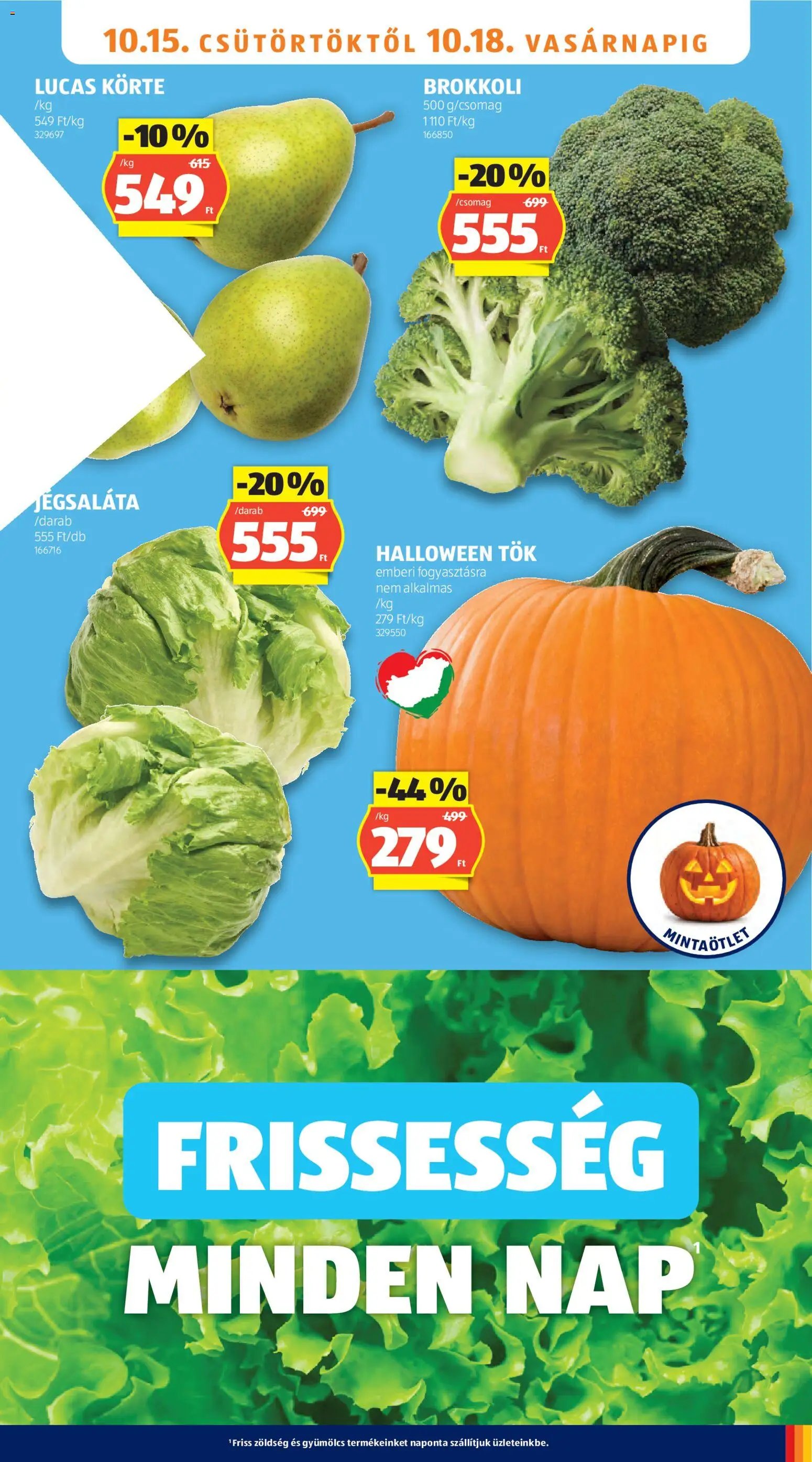 Aldi akciós ujság 2026.10.15. 🎃 HALLOWEEN 🧡