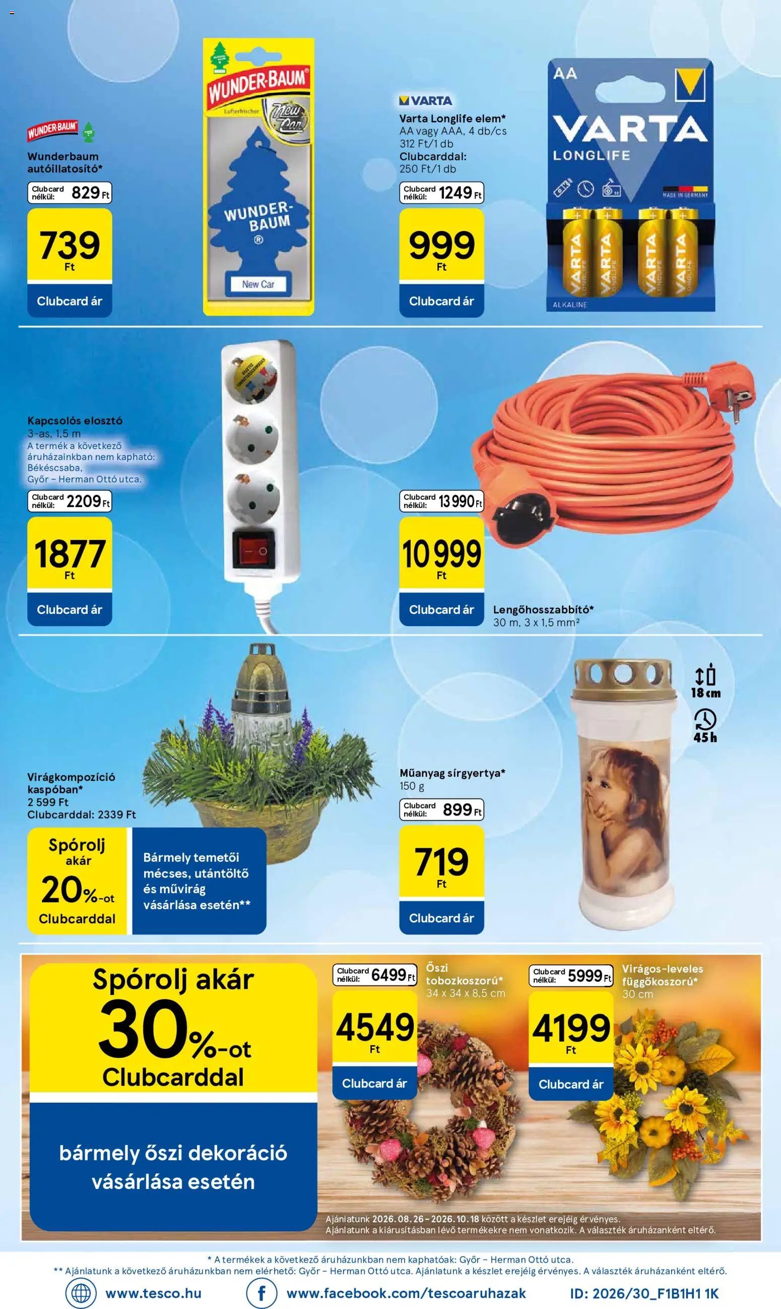 Tesco újság 2026.09.24. Tesco Szupermarket akciós újság