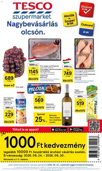 Tesco újság 2026.09.24. Tesco Szupermarket akciós újság