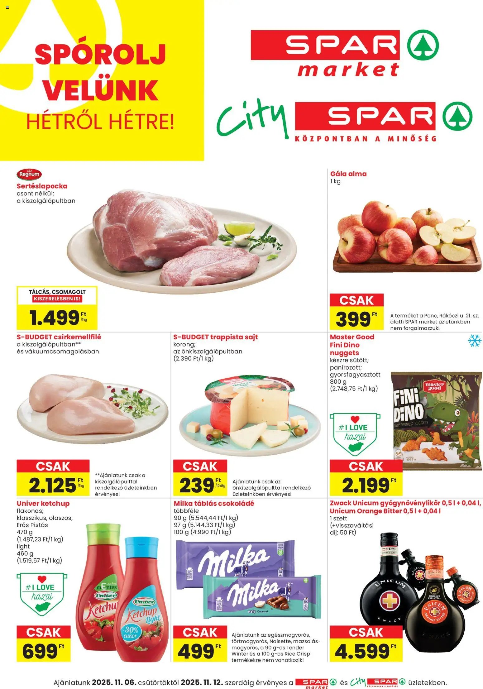 Spar újság 2025.11.06. City Spar szórólap (2025-11-06 - 2025-11-12)