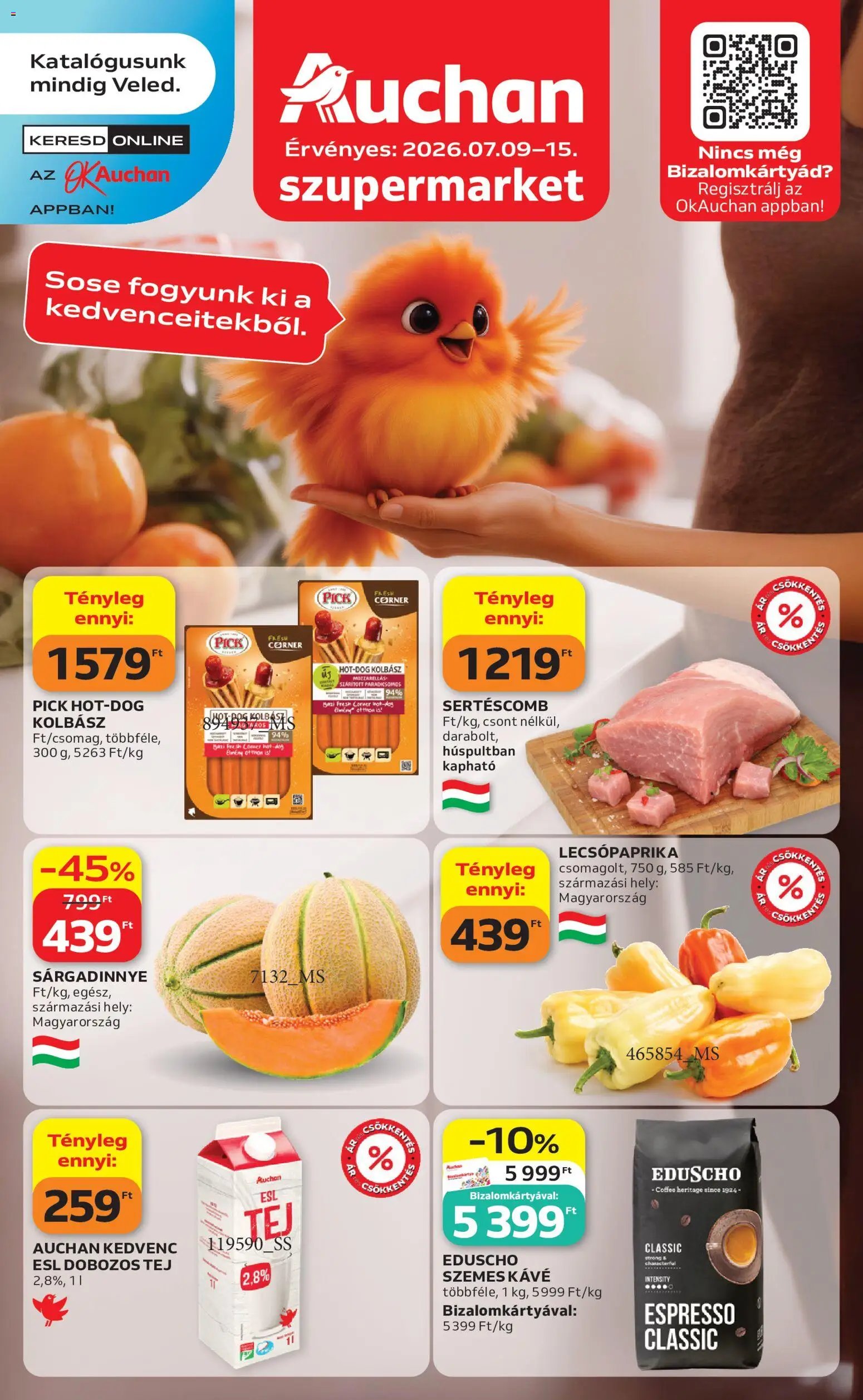 Auchan újság 2026.07.09. Auchan Szupermarket akciós újság