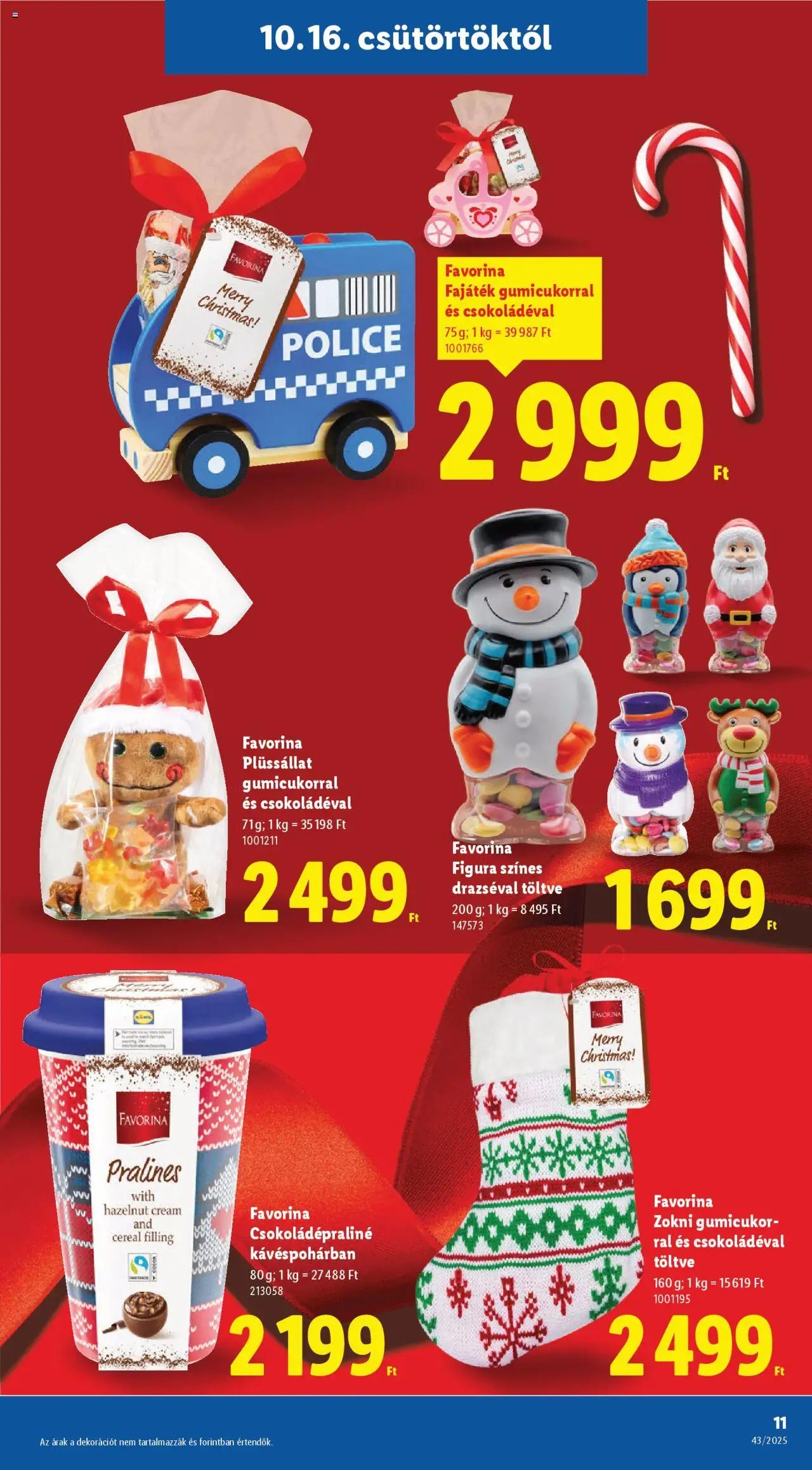 Lidl újság 2025.10.16. Favorina katalógus (2025-10-16 - 2025-12-14)
