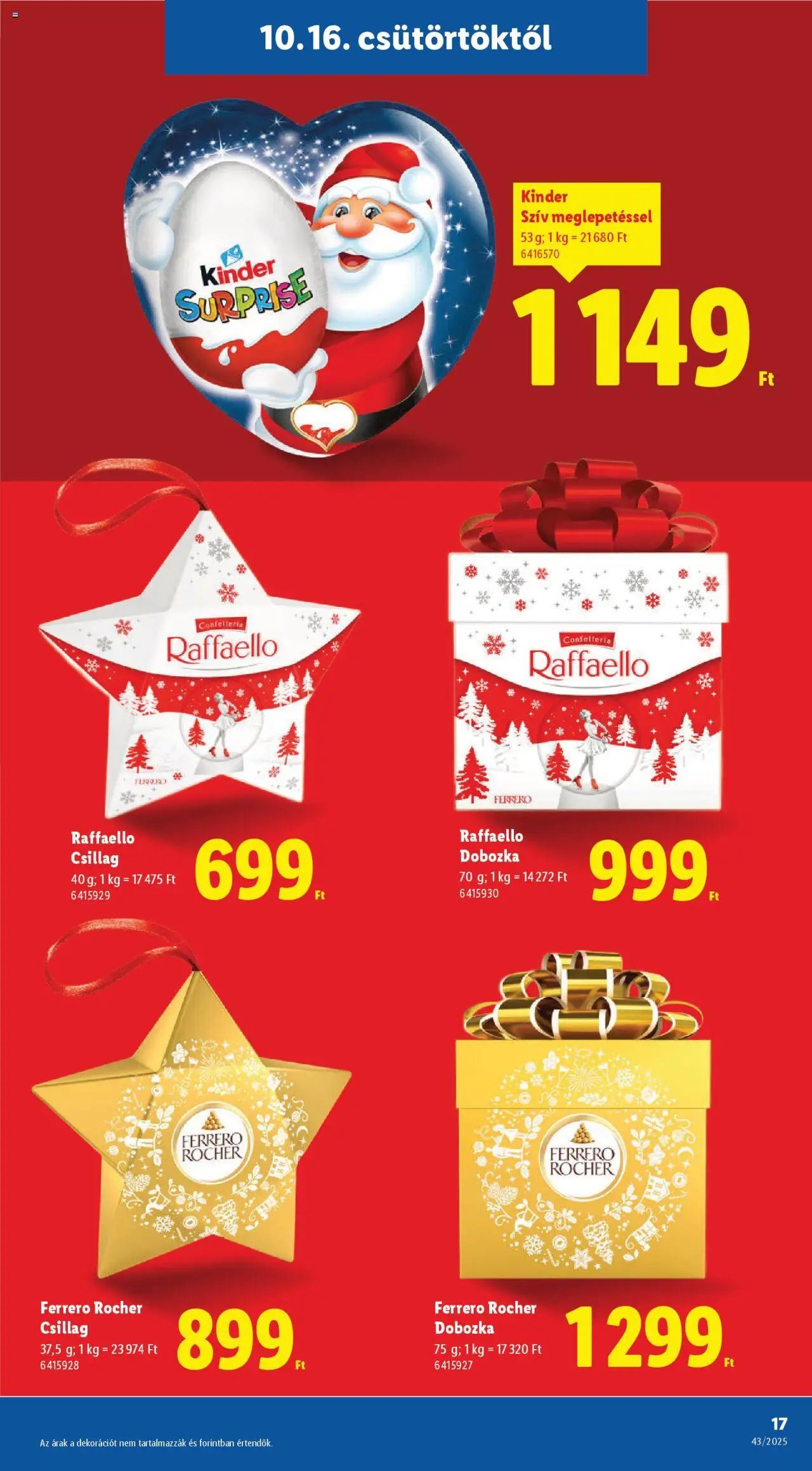 Lidl újság 2025.10.16. Favorina katalógus (2025-10-16 - 2025-12-14)