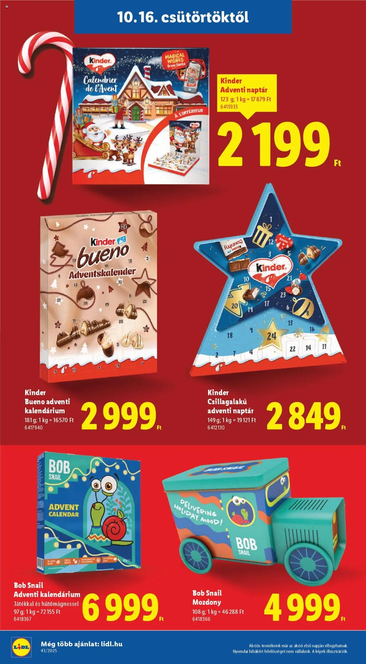 Lidl újság 2025.10.16. Favorina katalógus (2025-10-16 - 2025-12-14)