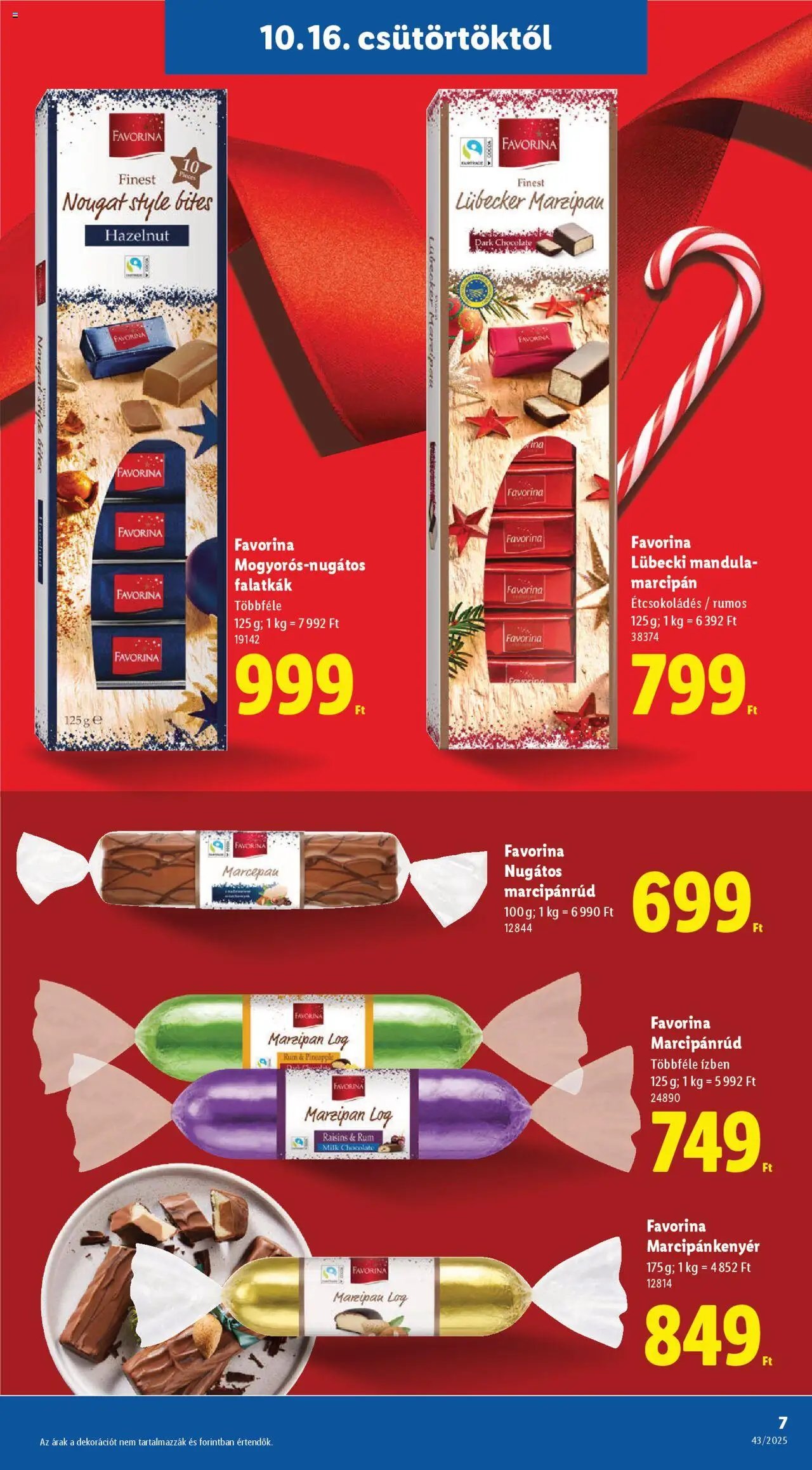 Lidl újság 2025.10.16. Favorina katalógus (2025-10-16 - 2025-12-14)