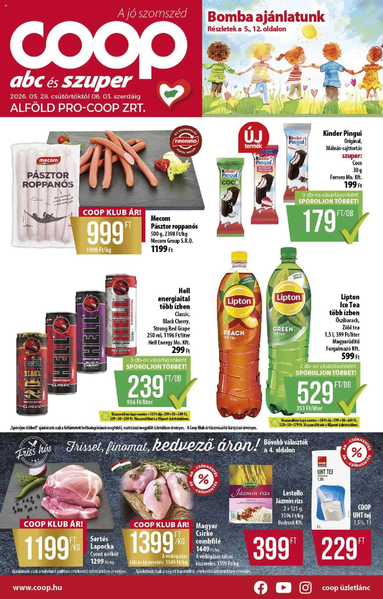 COOP újság 2026.05.28. COOP - Abc & szuper / Alföld Pro-Coop Zrt. (2026-05-28 - 2026-06-03)