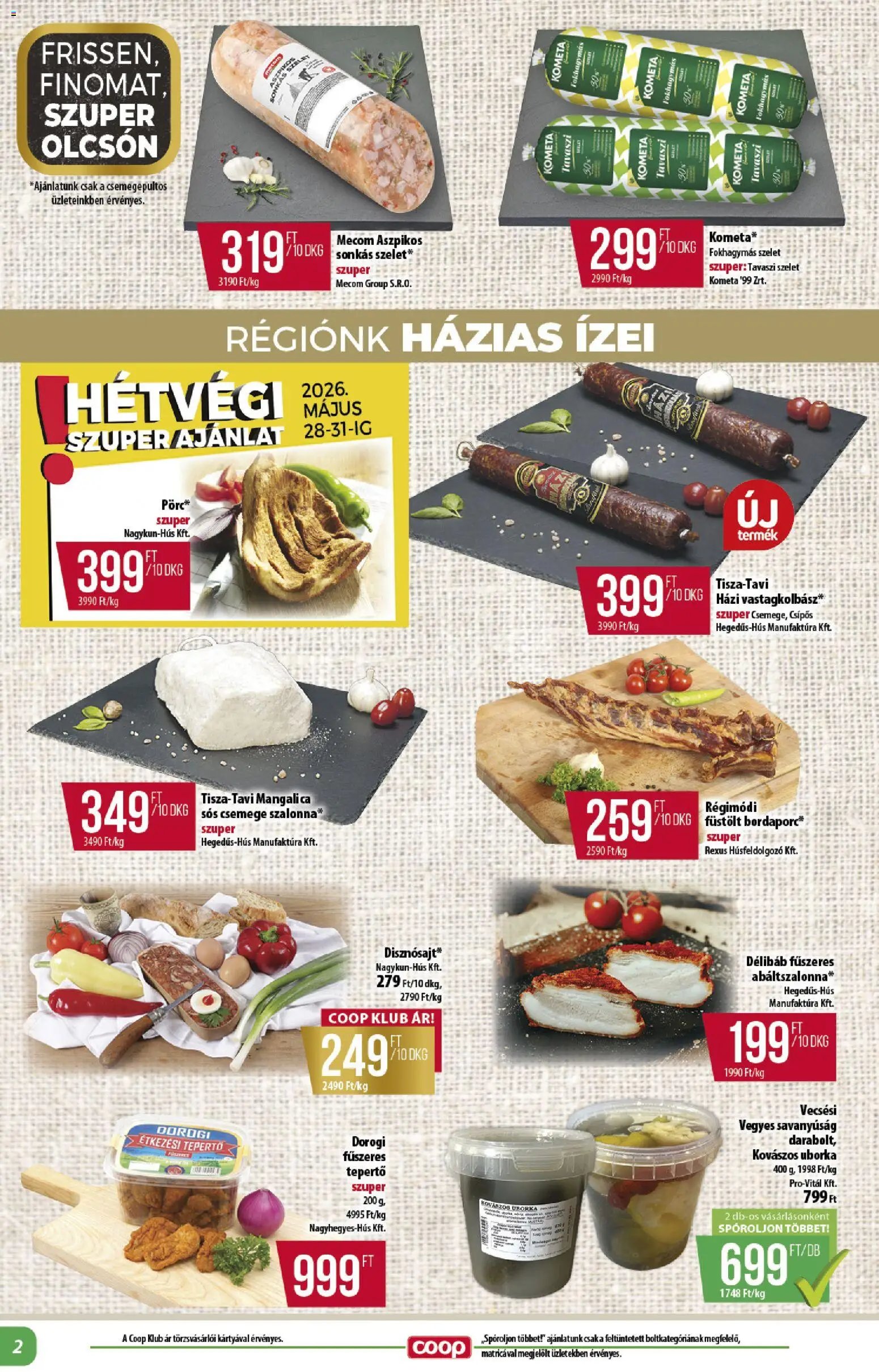 COOP újság 2026.05.28. COOP - Abc & szuper / Alföld Pro-Coop Zrt. (2026-05-28 - 2026-06-03)