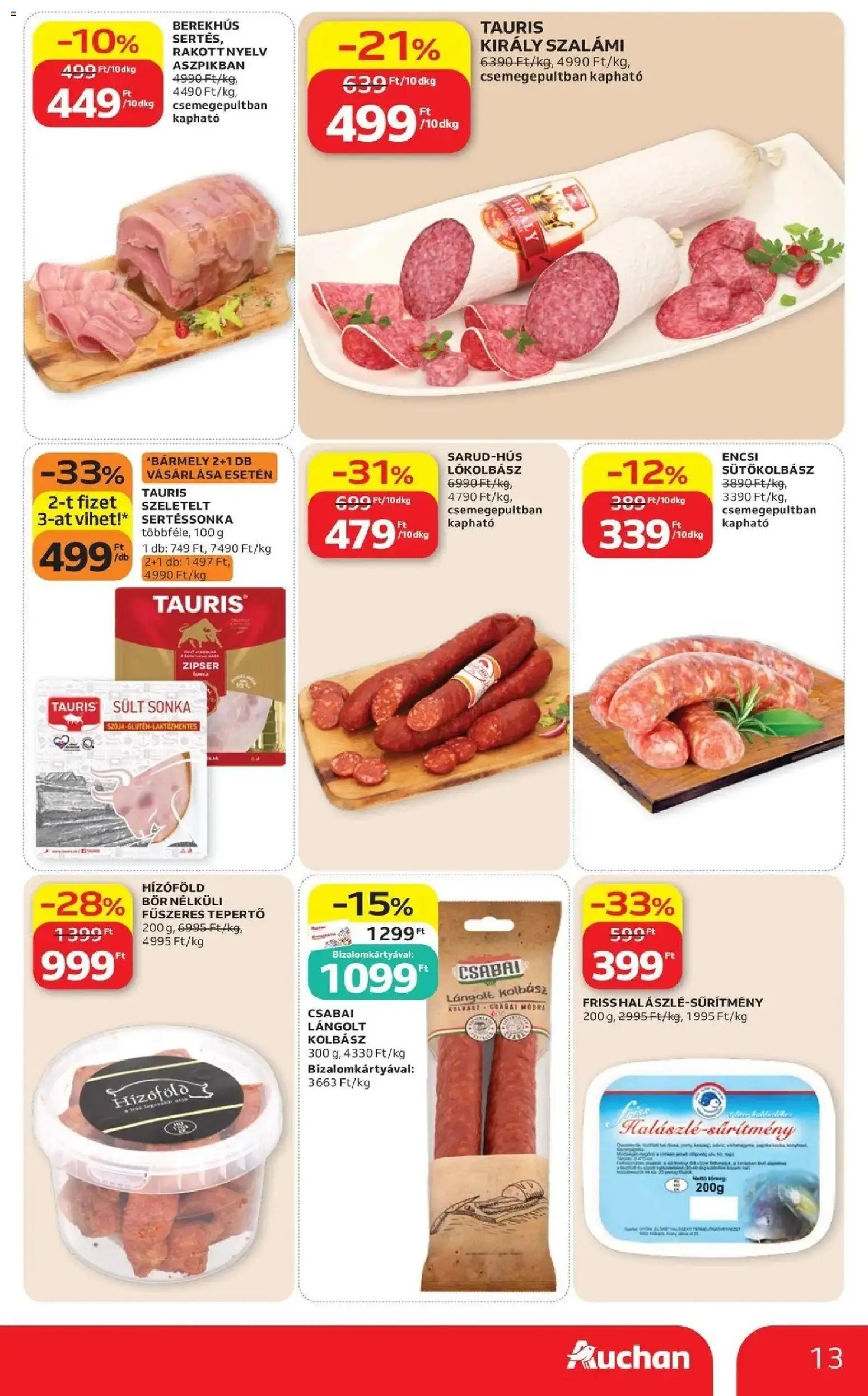 Auchan újság 2026.09.17. Auchan akciós újság Szolnok