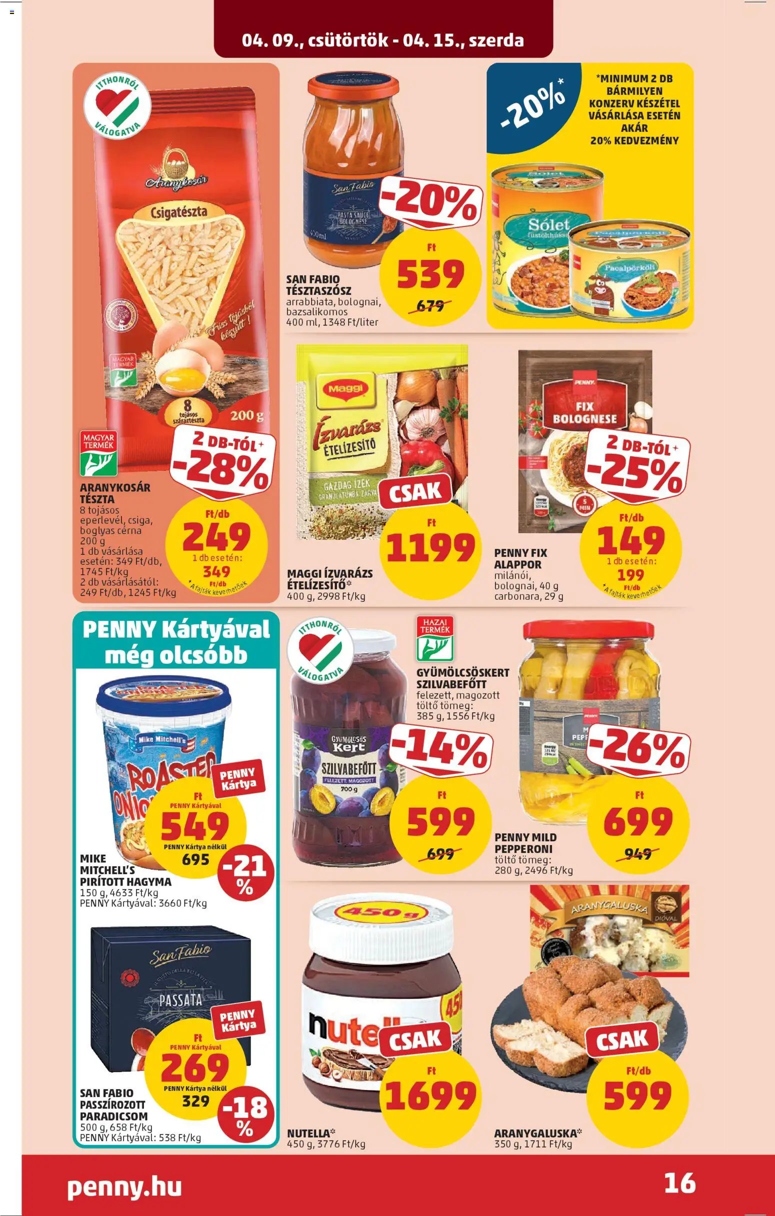 PENNY újság 2026.04.09. PENNY akciós újság (2026-04-09 - 2026-04-15)