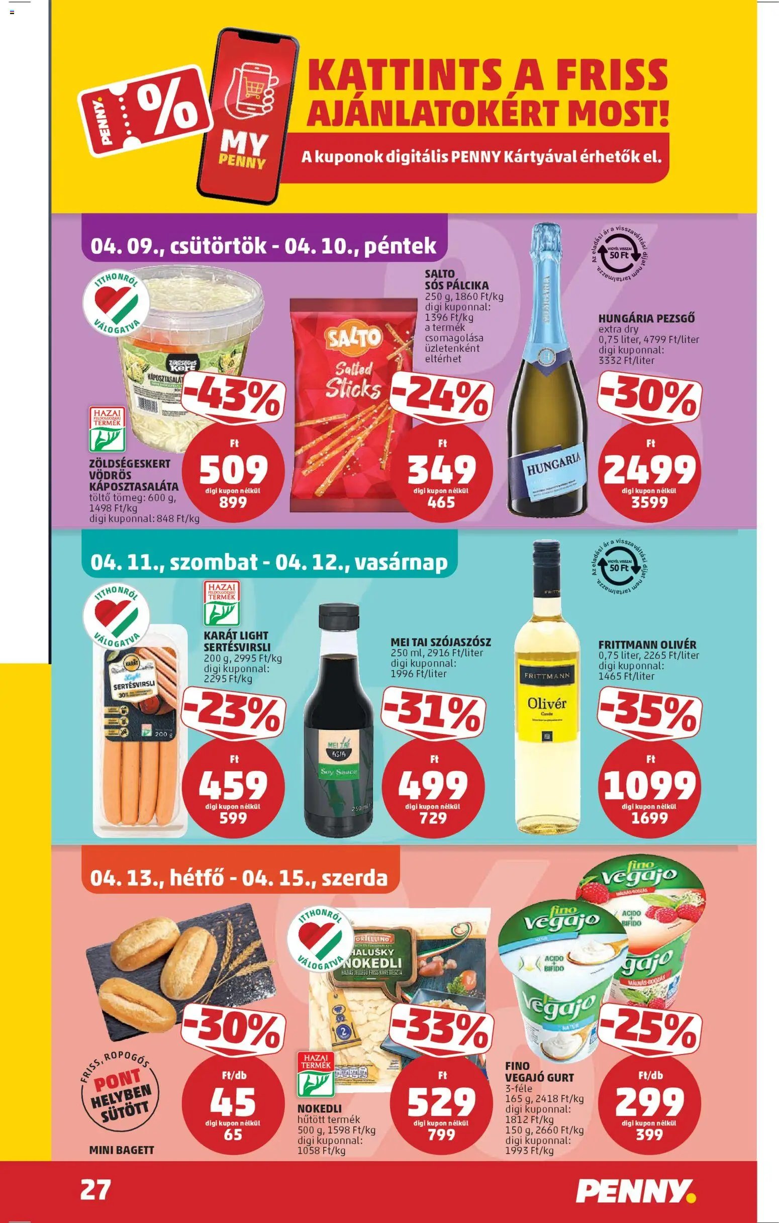 PENNY újság 2026.04.09. PENNY akciós újság (2026-04-09 - 2026-04-15)