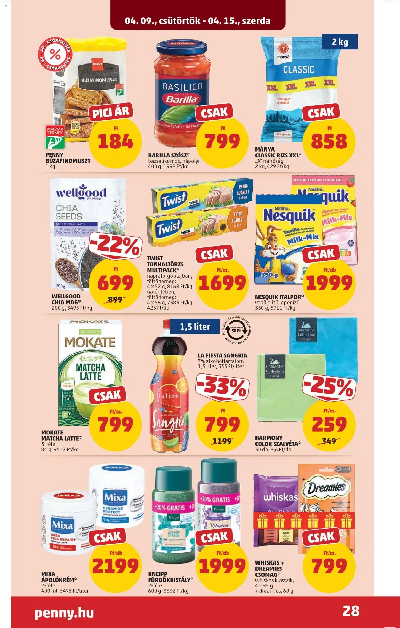 PENNY újság 2026.04.09. PENNY akciós újság (2026-04-09 - 2026-04-15)