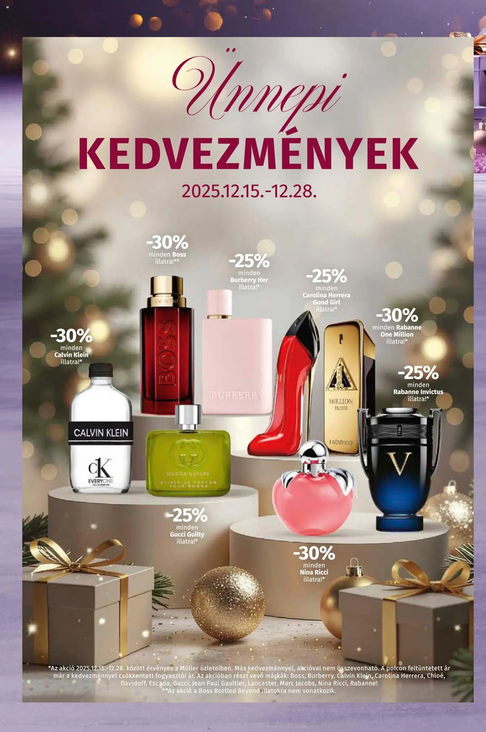 Müller újság 2025.12.15. A parfüméria világa (2025-12-15 - 2025-12-28)
