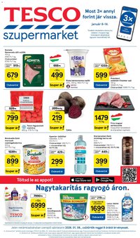 Tesco újság 2026.01.08. Szupermarket akciós újság (2026-01-08 - 2026-01-14)