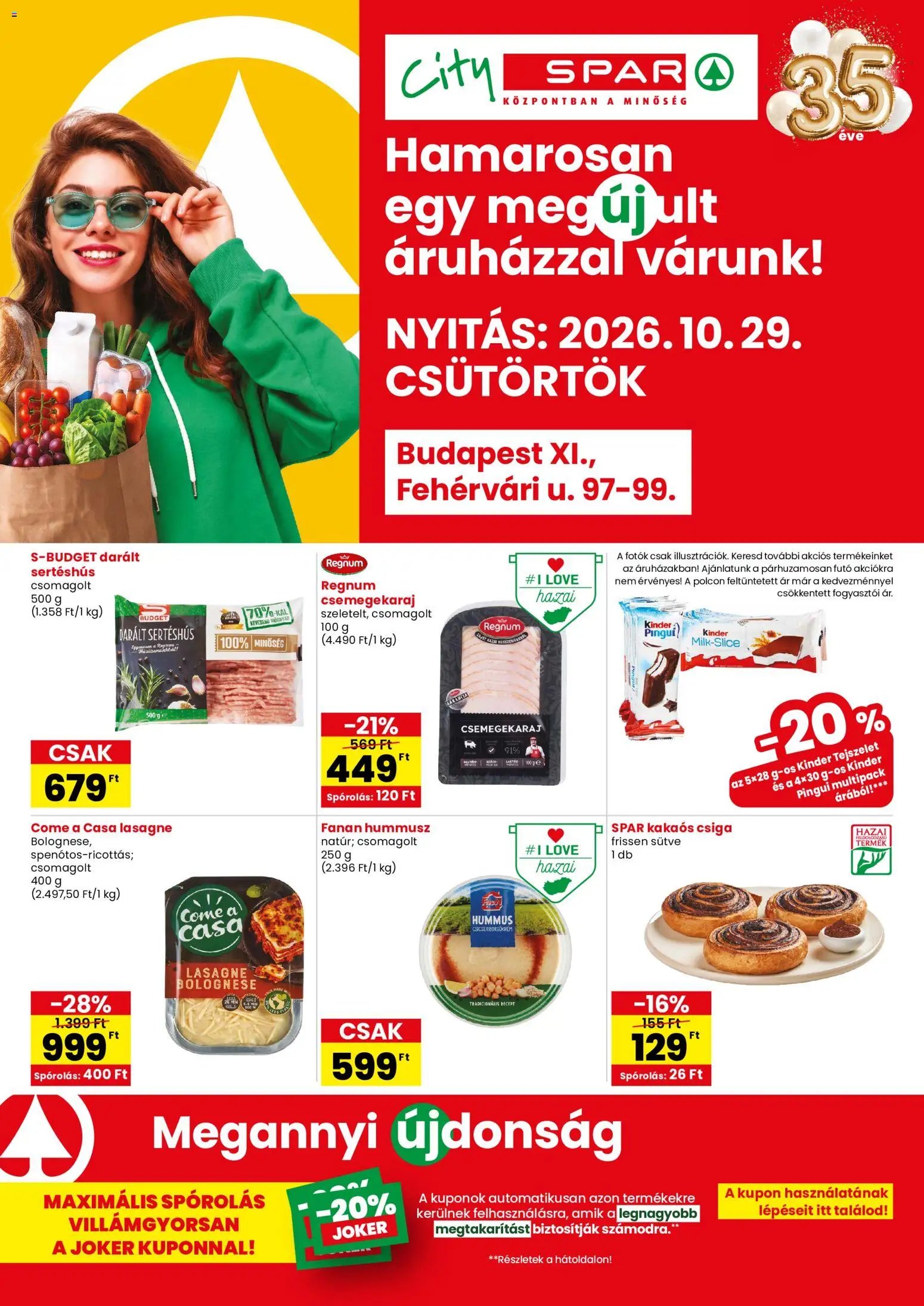 Spar City szórólap Budapest 2026.10.29. - lapozható formában szórólap ✳️