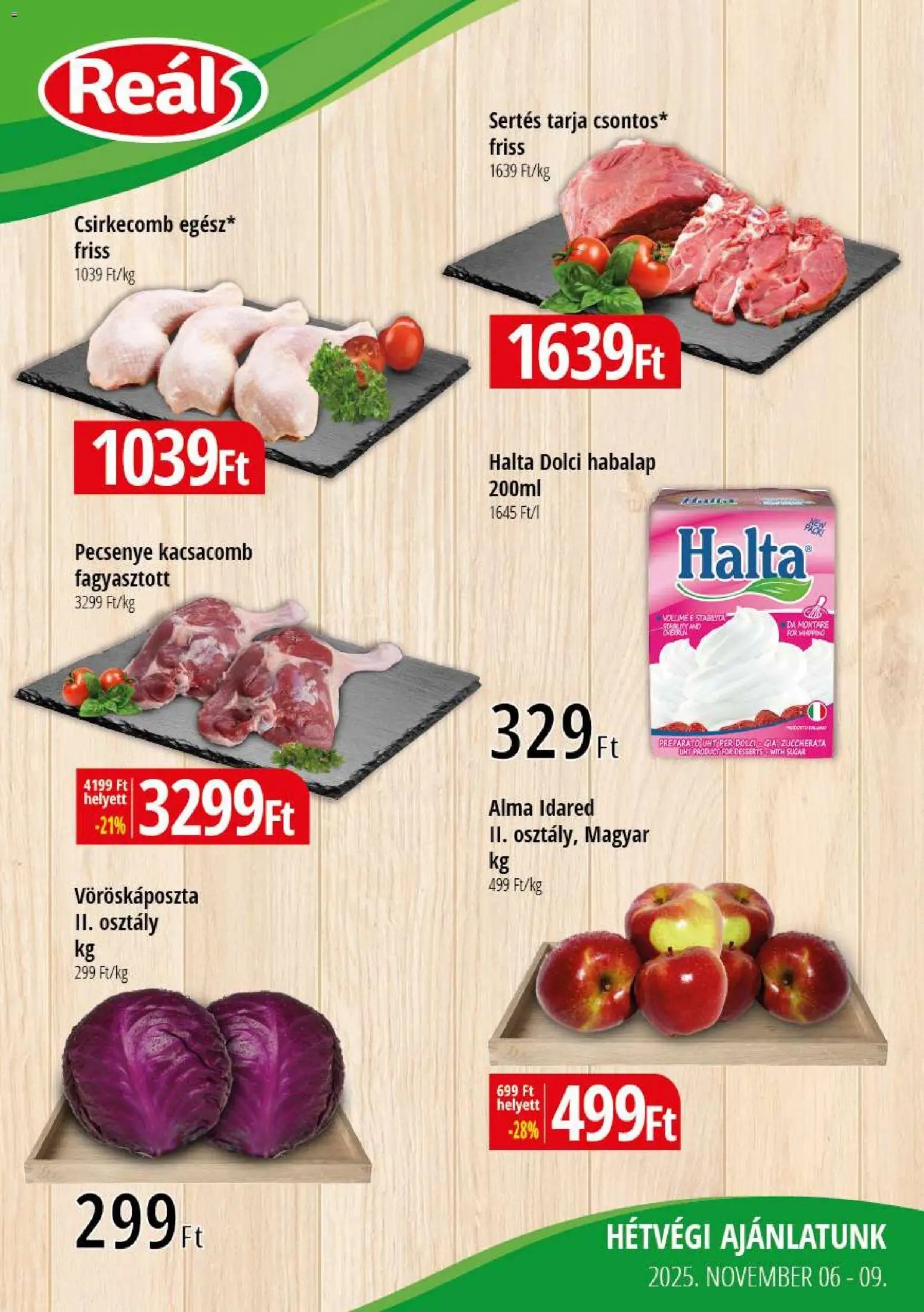 Reál újság 2025.11.06. Bevásárló hétvége - Kisalföld (2025-11-06 - 2025-11-09)