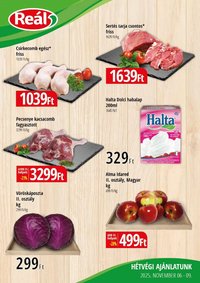 Reál újság 2025.11.06. Bevásárló hétvége - Kisalföld (2025-11-06 - 2025-11-09)