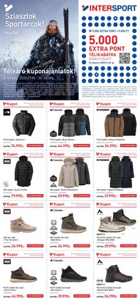 Intersport újság 2025.11.18. Aktuális kuponlap (2025-11-18 - 2025-11-30)