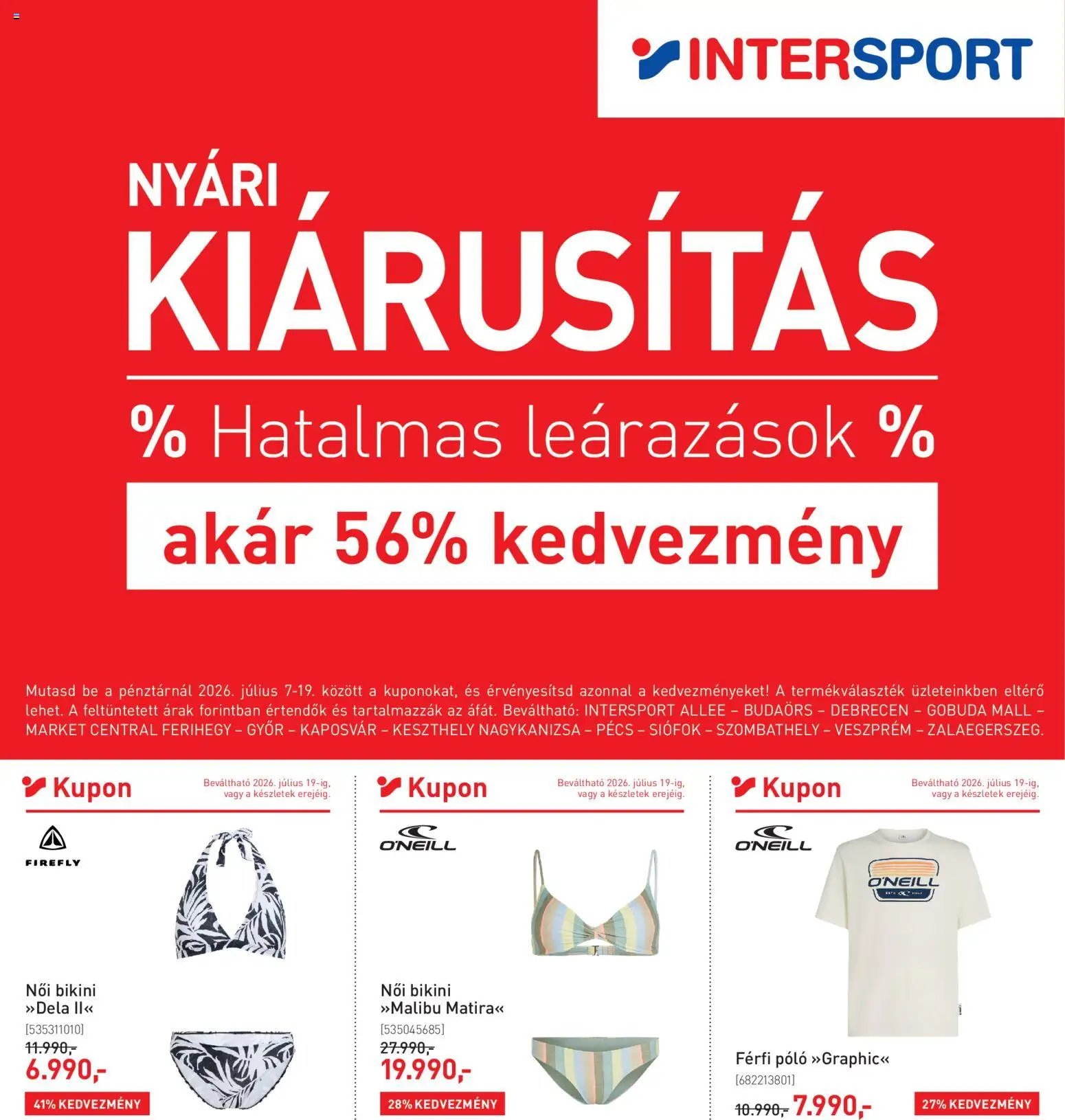 Intersport újság 2026.07.07. Intersport akciós újság