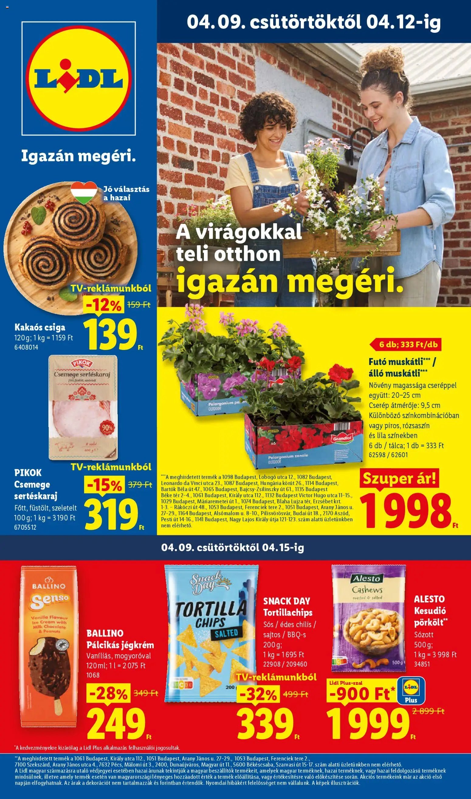 Lidl újság 2026.04.09. Lidl akciós újság (2026-04-09 - 2026-04-15)