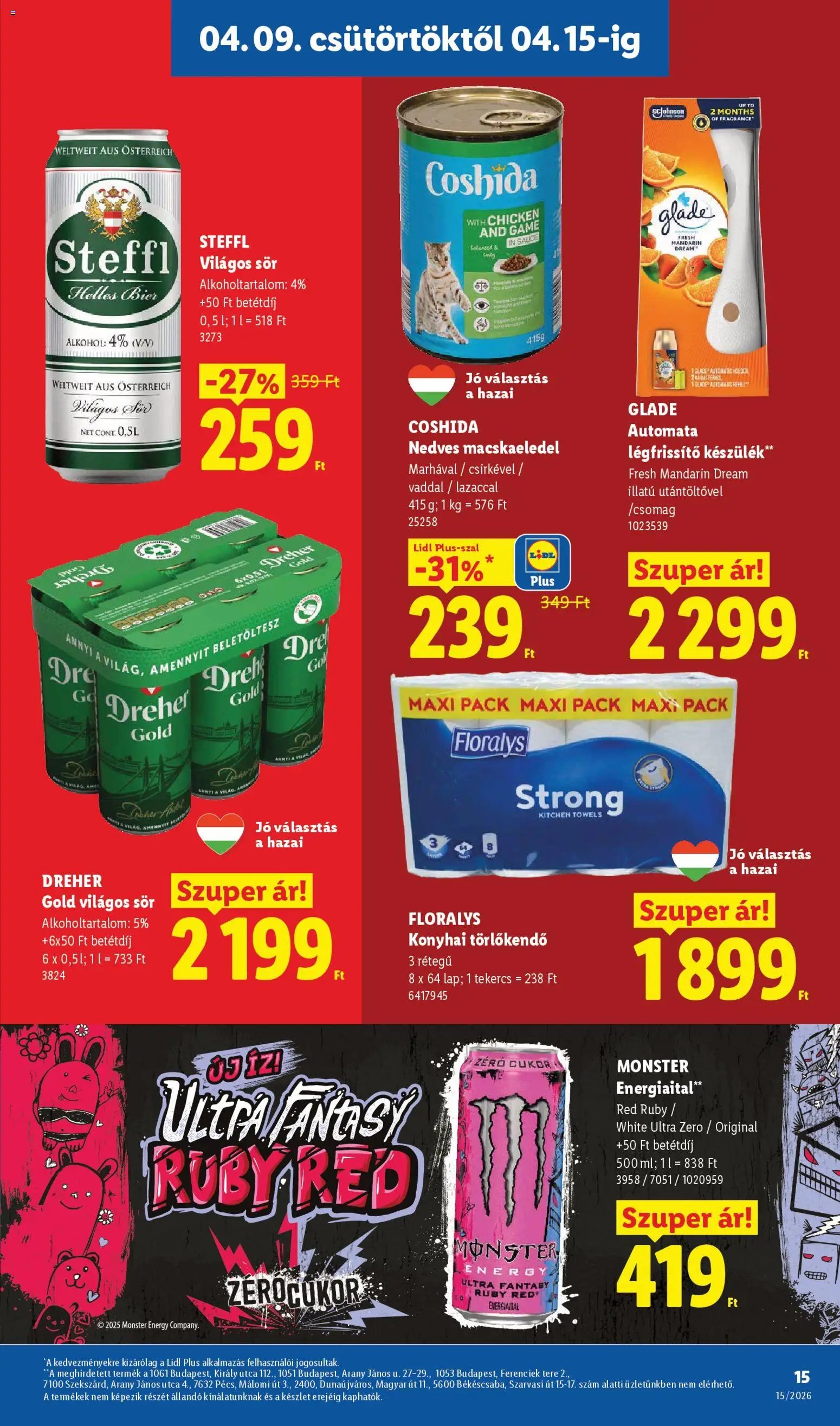 Lidl újság 2026.04.09. Lidl akciós újság (2026-04-09 - 2026-04-15)