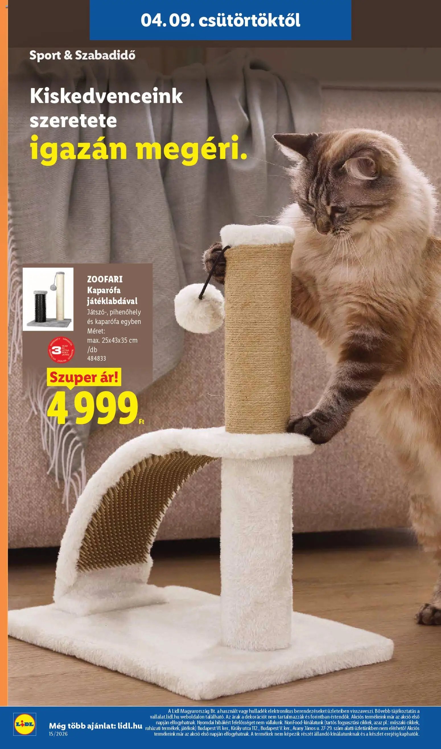 Lidl újság 2026.04.09. Lidl akciós újság (2026-04-09 - 2026-04-15)