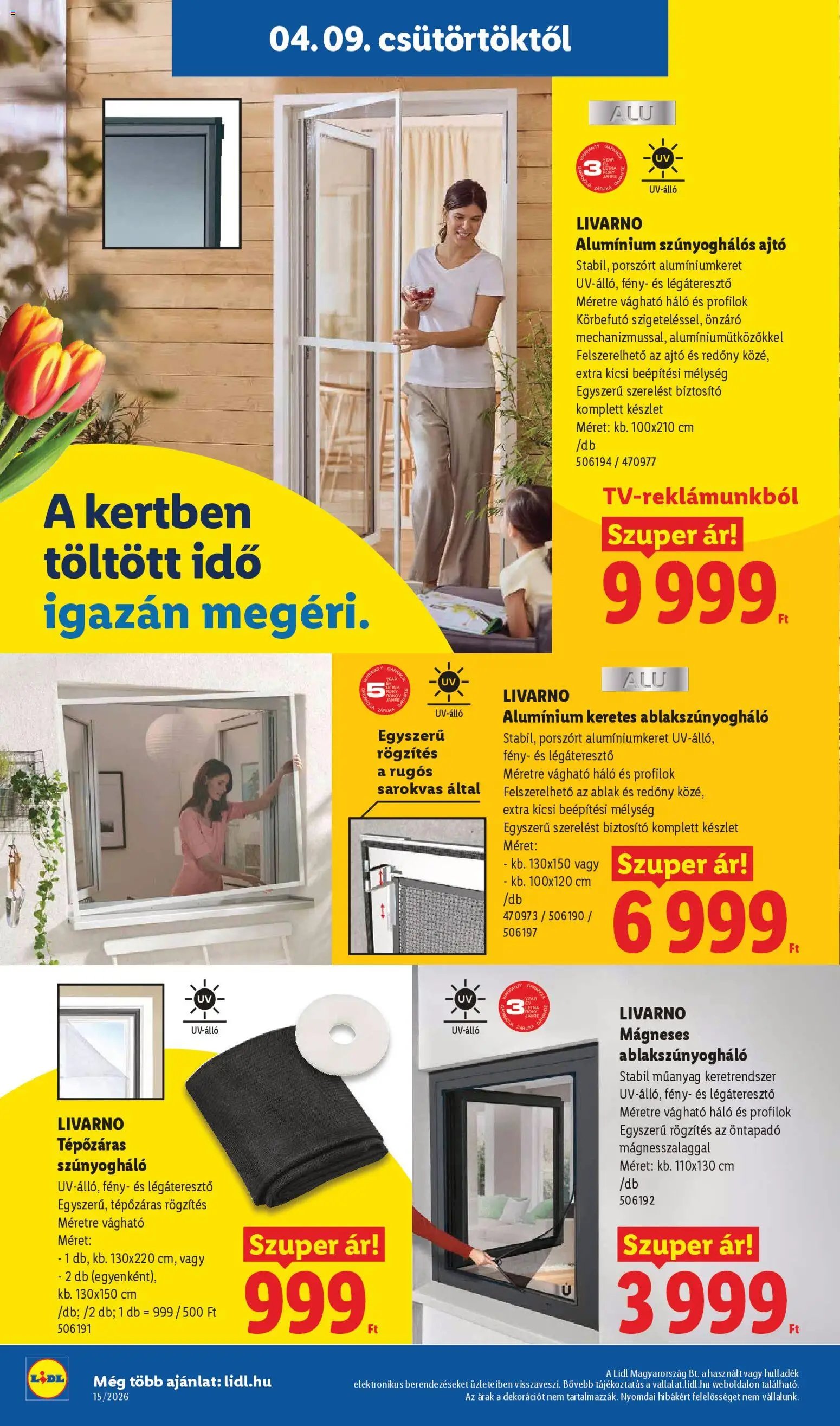 Lidl újság 2026.04.09. Lidl akciós újság (2026-04-09 - 2026-04-15)