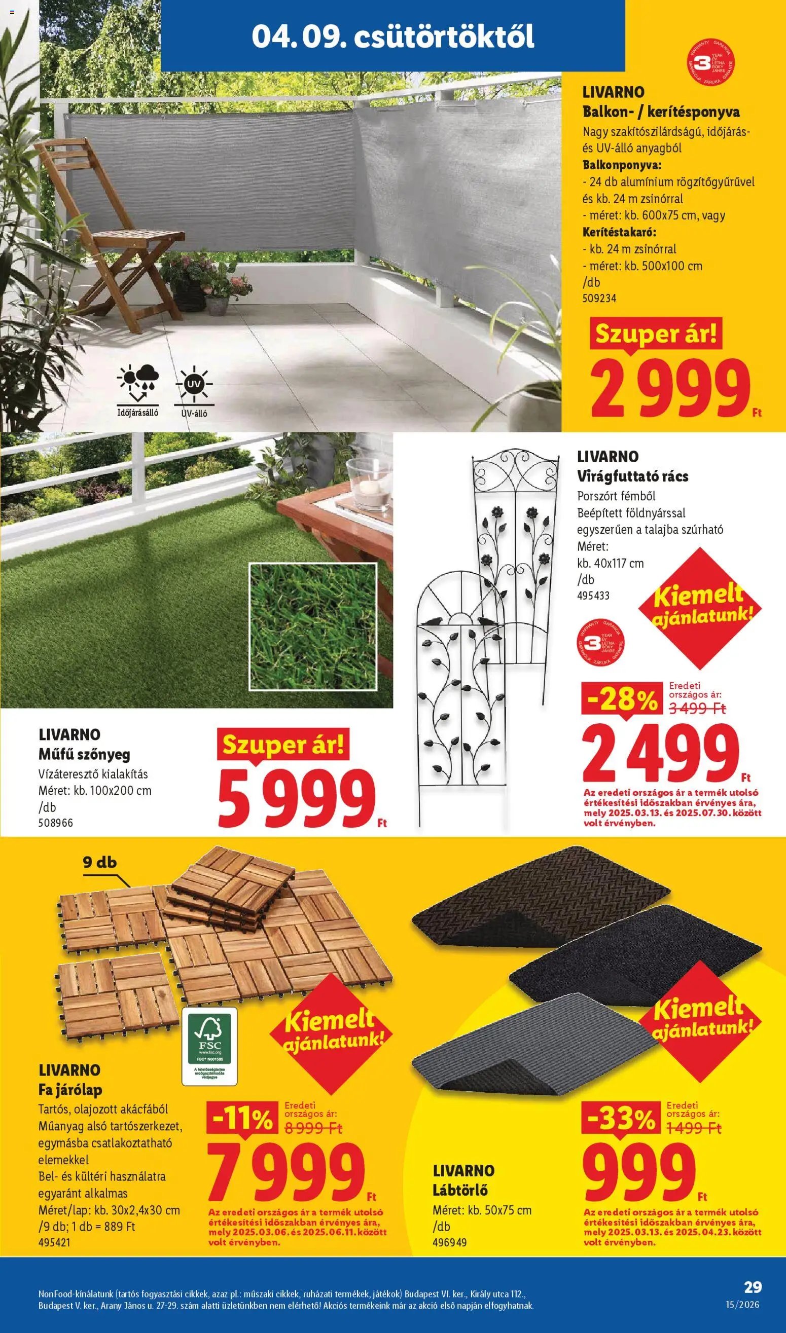 Lidl újság 2026.04.09. Lidl akciós újság (2026-04-09 - 2026-04-15)