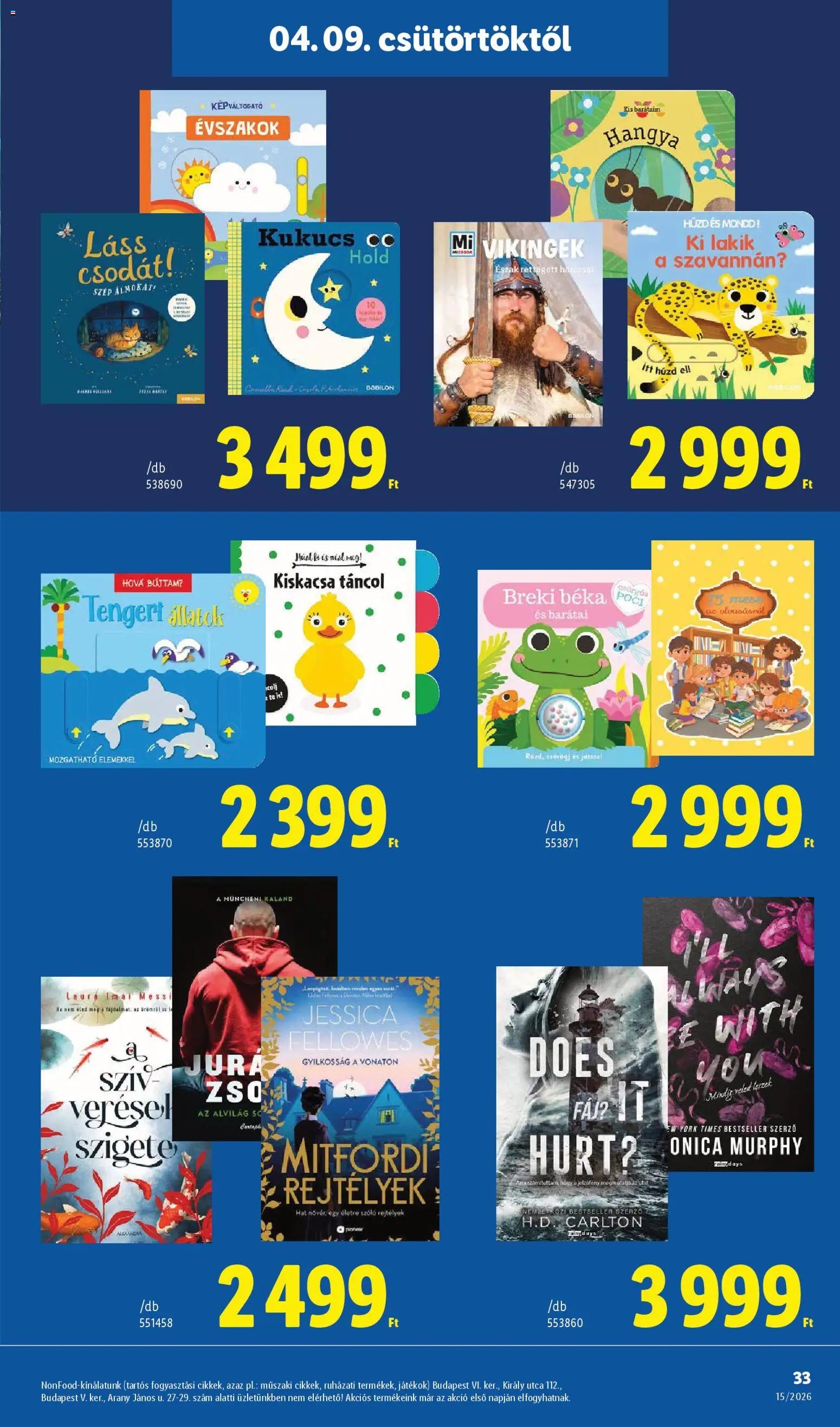 Lidl újság 2026.04.09. Lidl akciós újság (2026-04-09 - 2026-04-15)