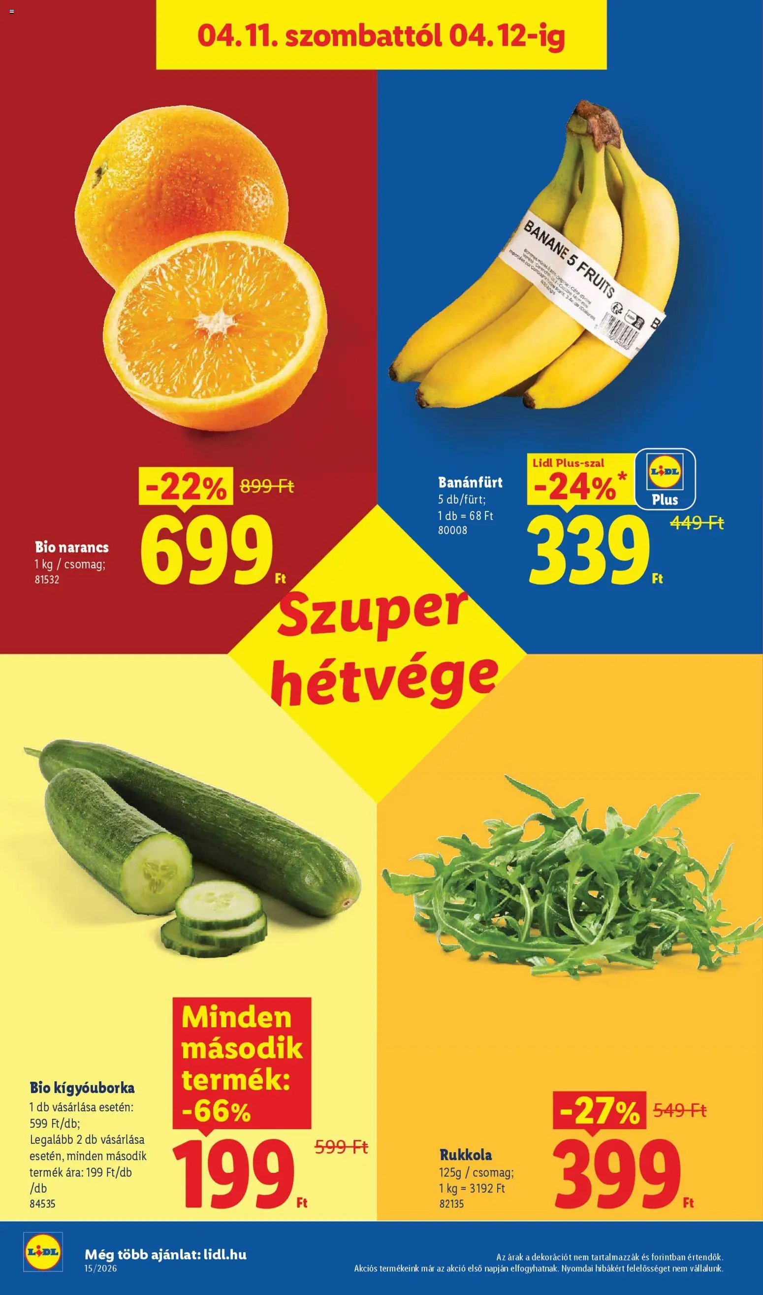 Lidl újság 2026.04.09. Lidl akciós újság (2026-04-09 - 2026-04-15)