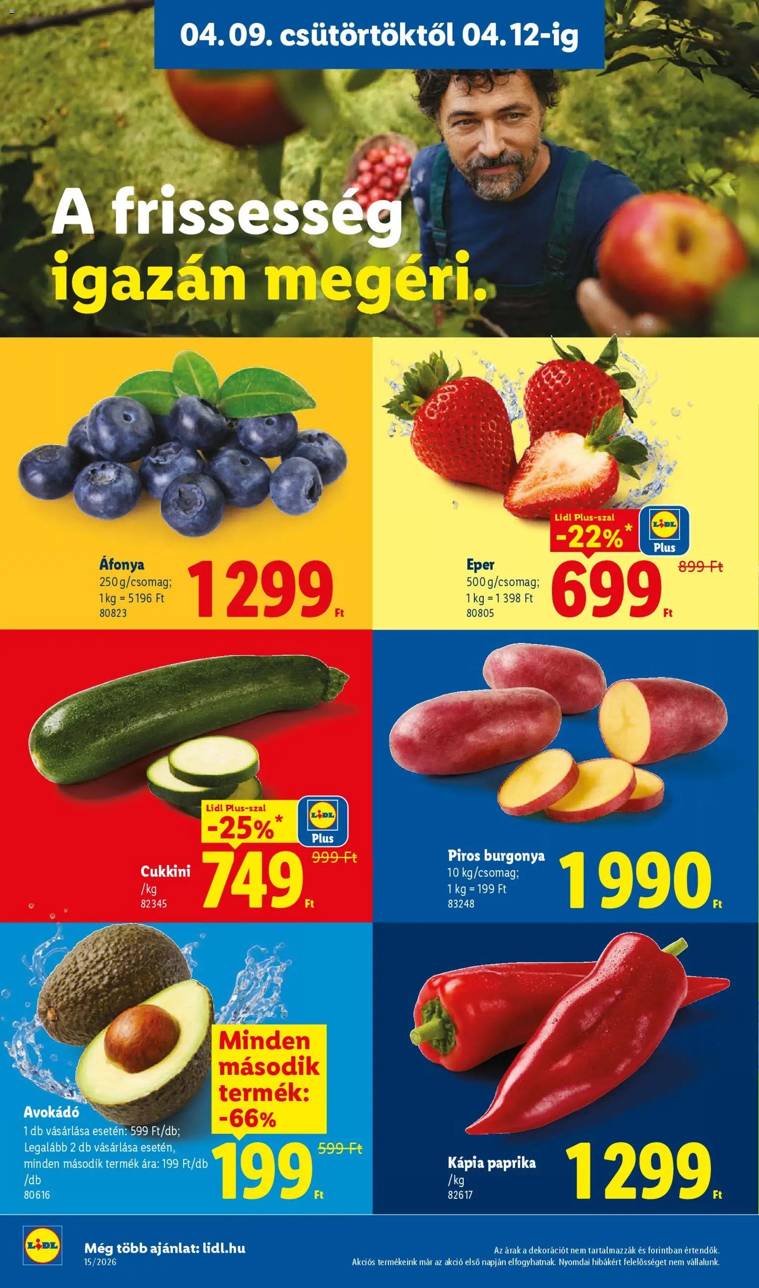 Lidl újság 2026.04.09. Lidl akciós újság (2026-04-09 - 2026-04-15)