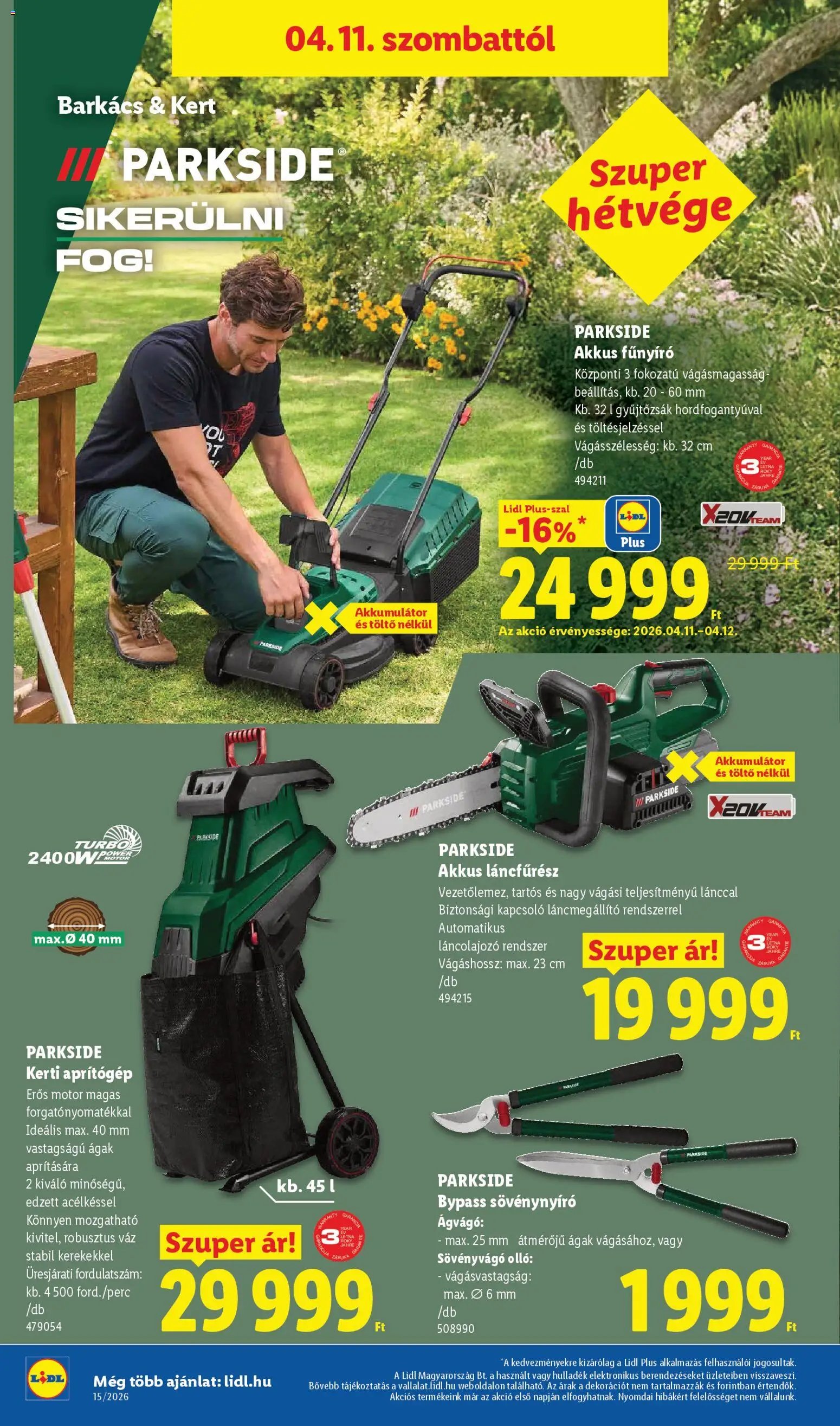 Lidl újság 2026.04.09. Lidl akciós újság (2026-04-09 - 2026-04-15)