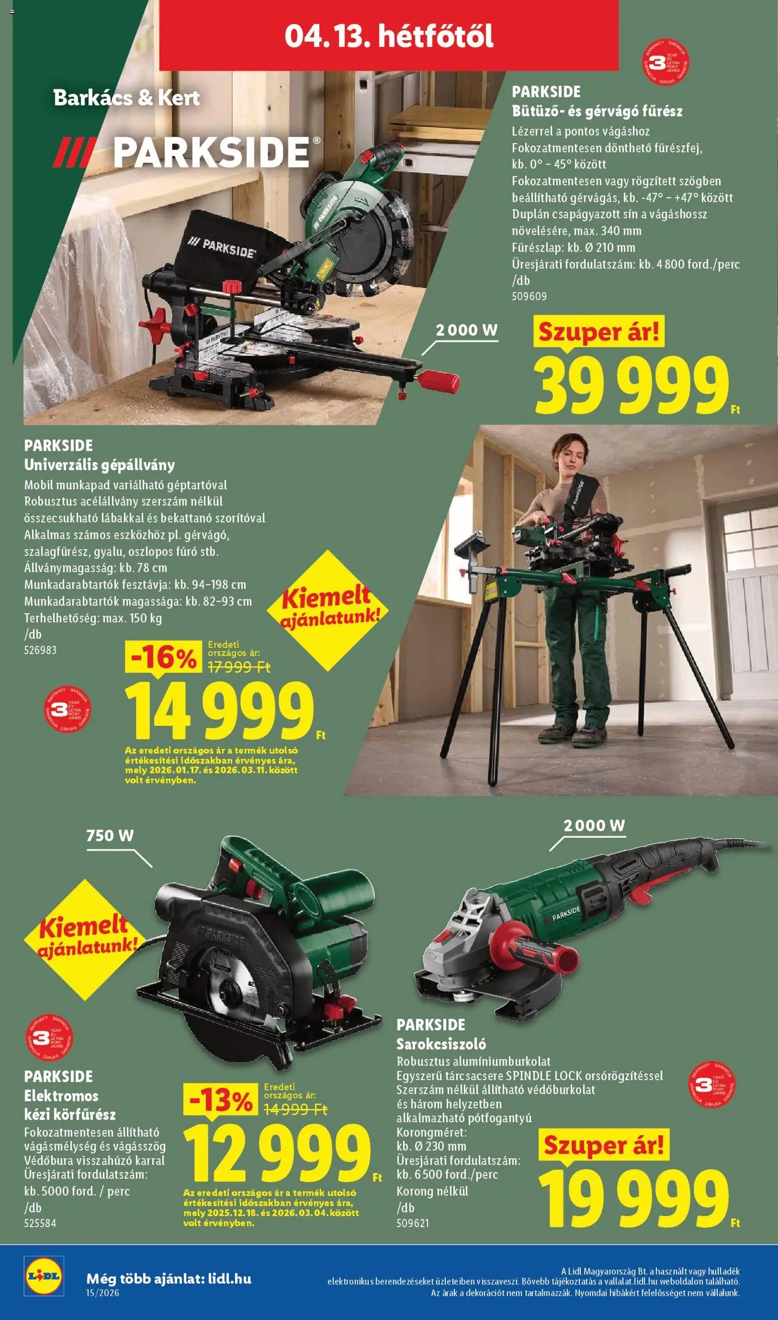 Lidl újság 2026.04.09. Lidl akciós újság (2026-04-09 - 2026-04-15)