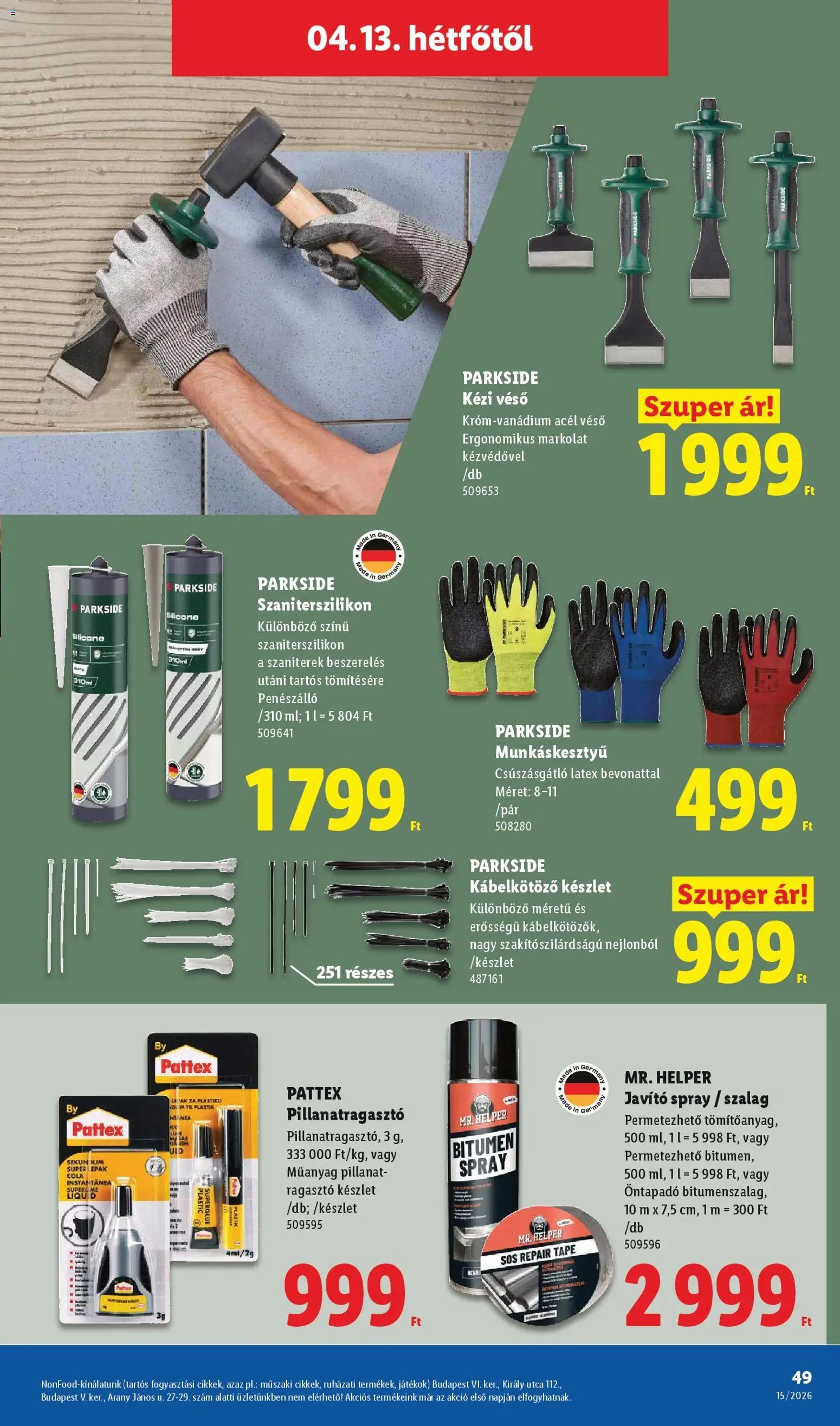 Lidl újság 2026.04.09. Lidl akciós újság (2026-04-09 - 2026-04-15)