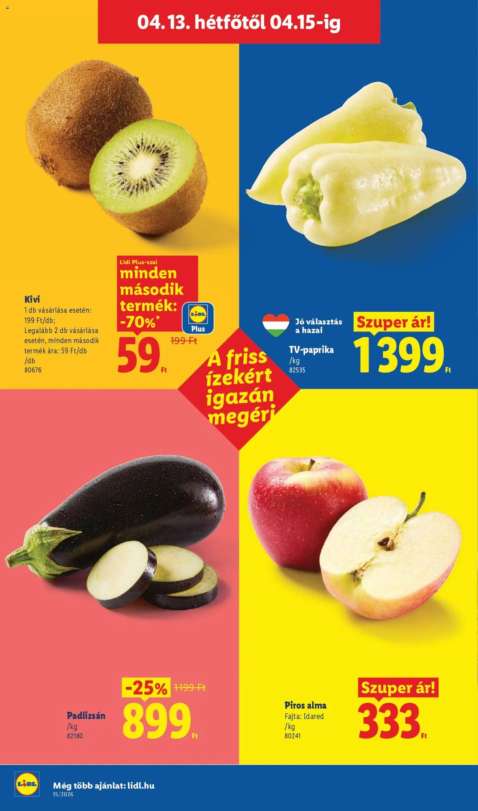 Lidl újság 2026.04.09. Lidl akciós újság (2026-04-09 - 2026-04-15)