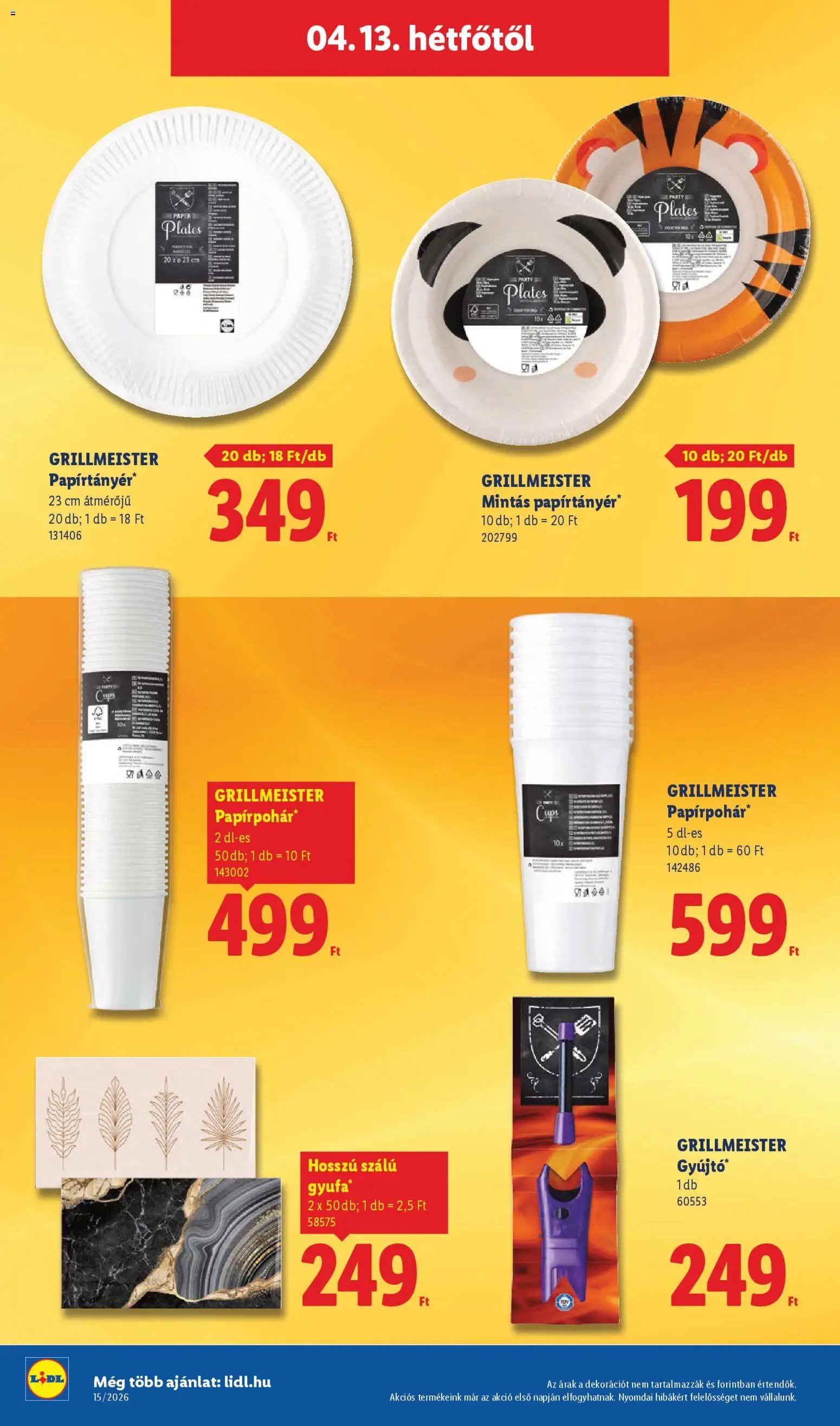 Lidl újság 2026.04.09. Lidl akciós újság (2026-04-09 - 2026-04-15)