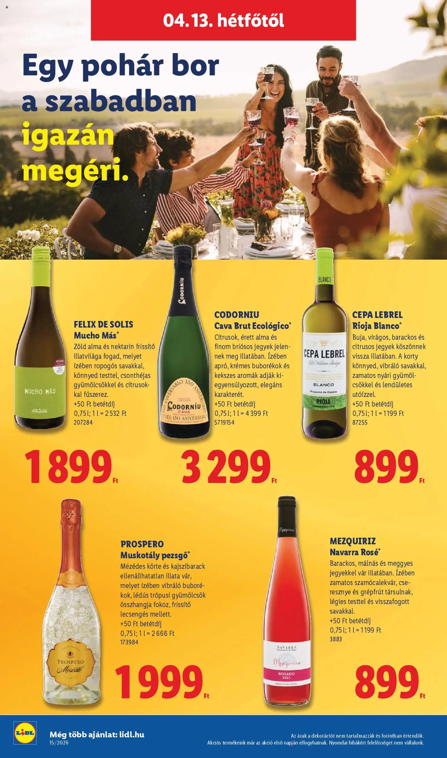 Lidl újság 2026.04.09. Lidl akciós újság (2026-04-09 - 2026-04-15)